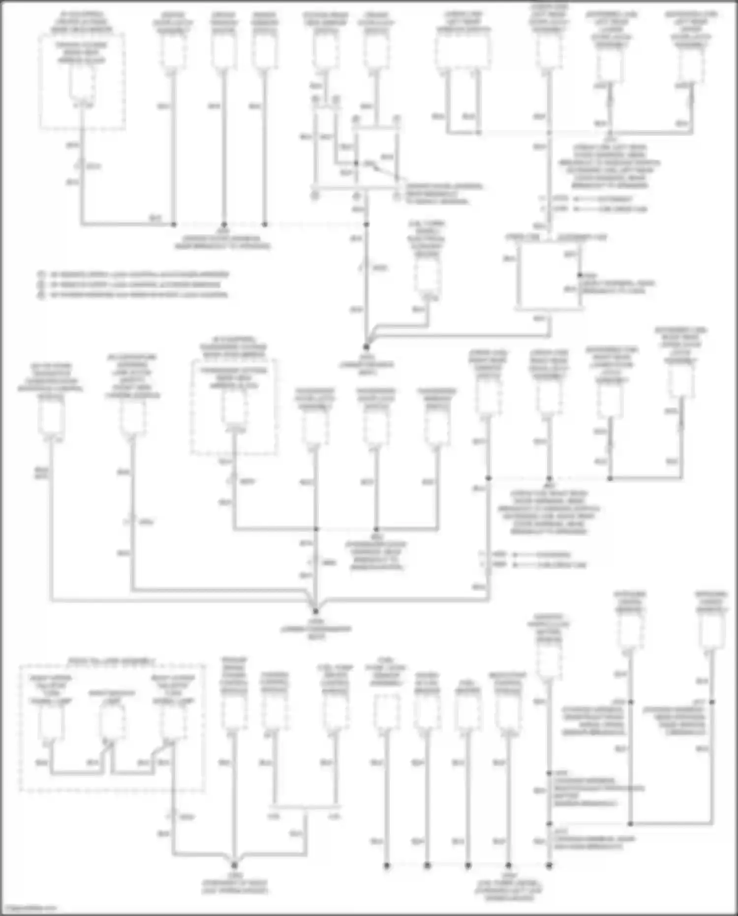 Inspire Honda VI facelift (2021-2023): Ground distribution circuit (5 of 5)