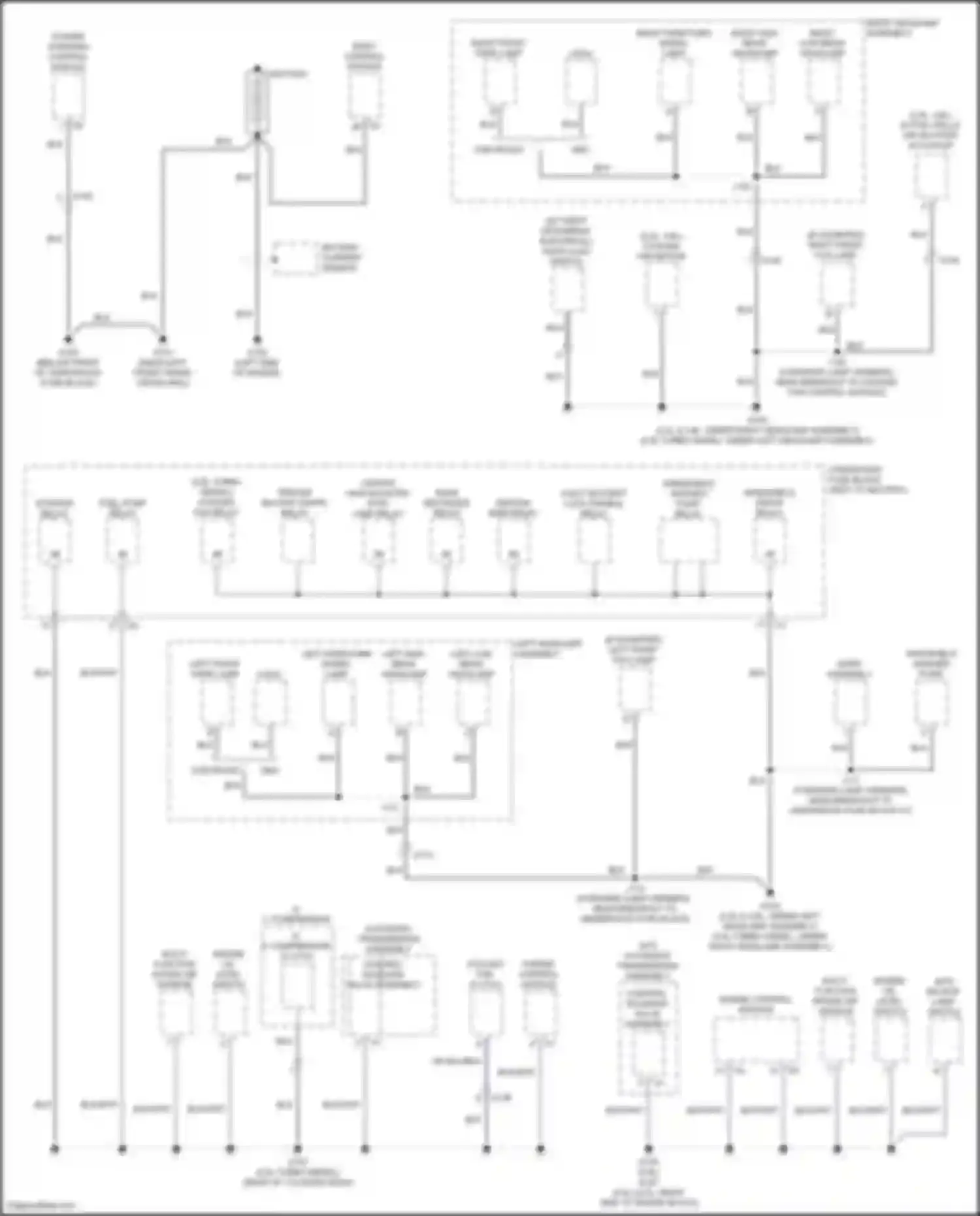 Wiring diagram center high mounted stop lamp relay for Honda Inspire VI facelift (2021-2023) (1 of 1)
