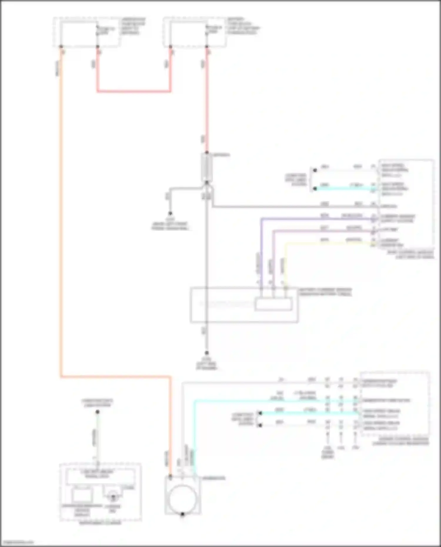 Wiring diagram current sensor supply voltage for Honda Inspire VI facelift (2021-2023) (1 of 1)