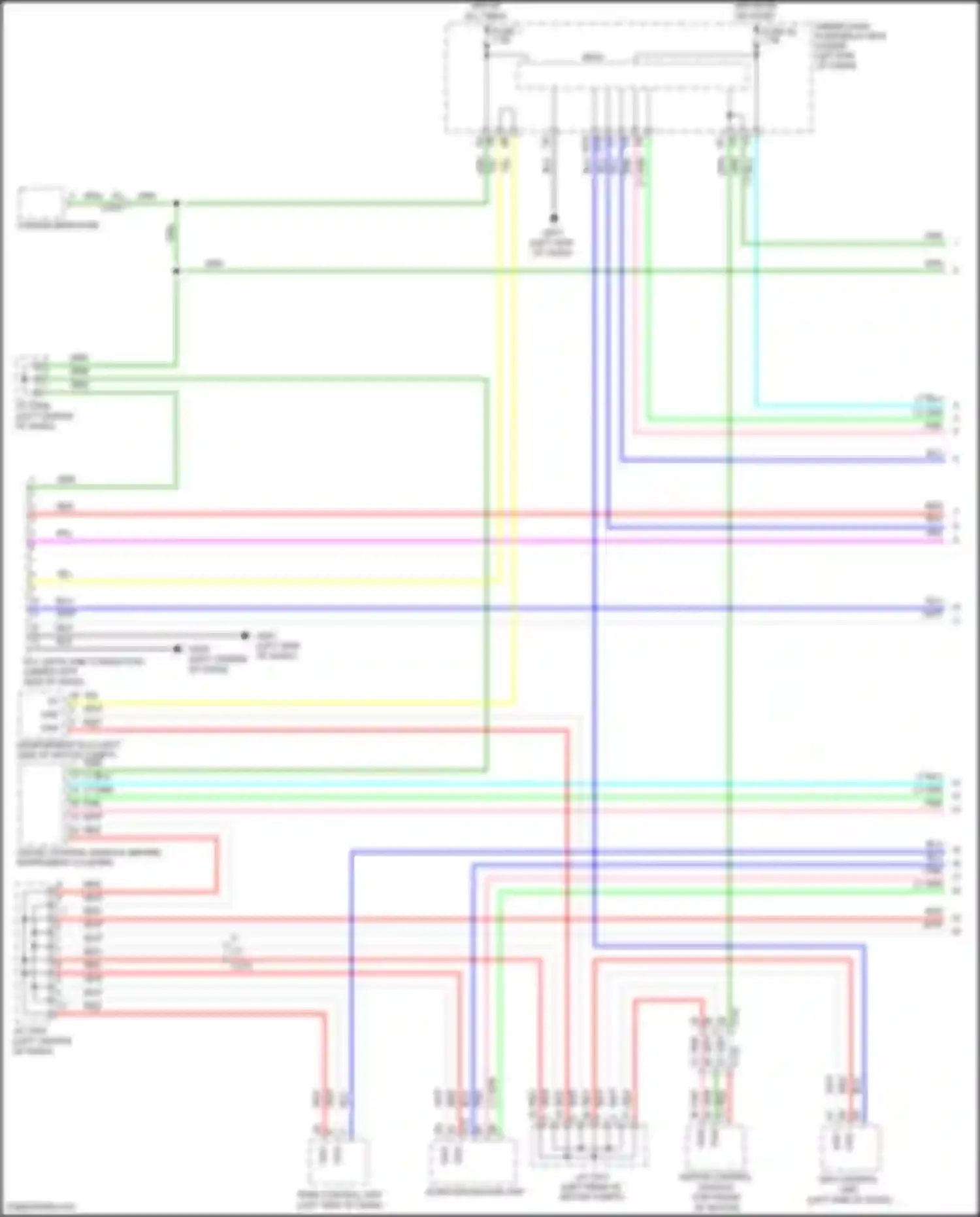 Jazz Honda GG facelift (2011-2014): Computer data lines circuit, electric vehicle (1 of 2)