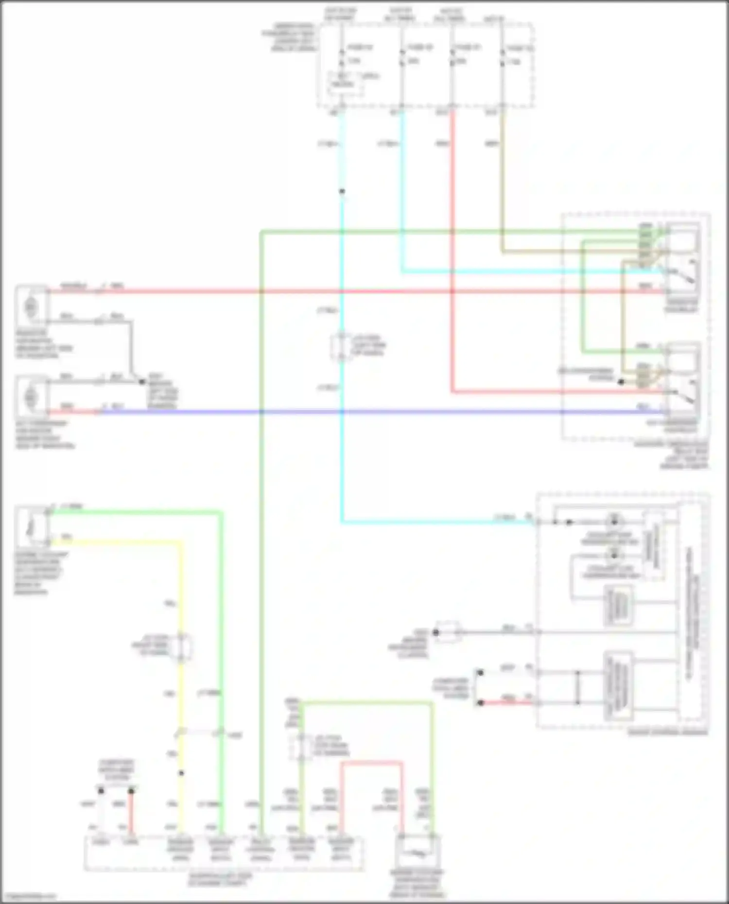 Jazz Honda GG facelift (2011-2014): Cooling fan circuit, except electric vehicle