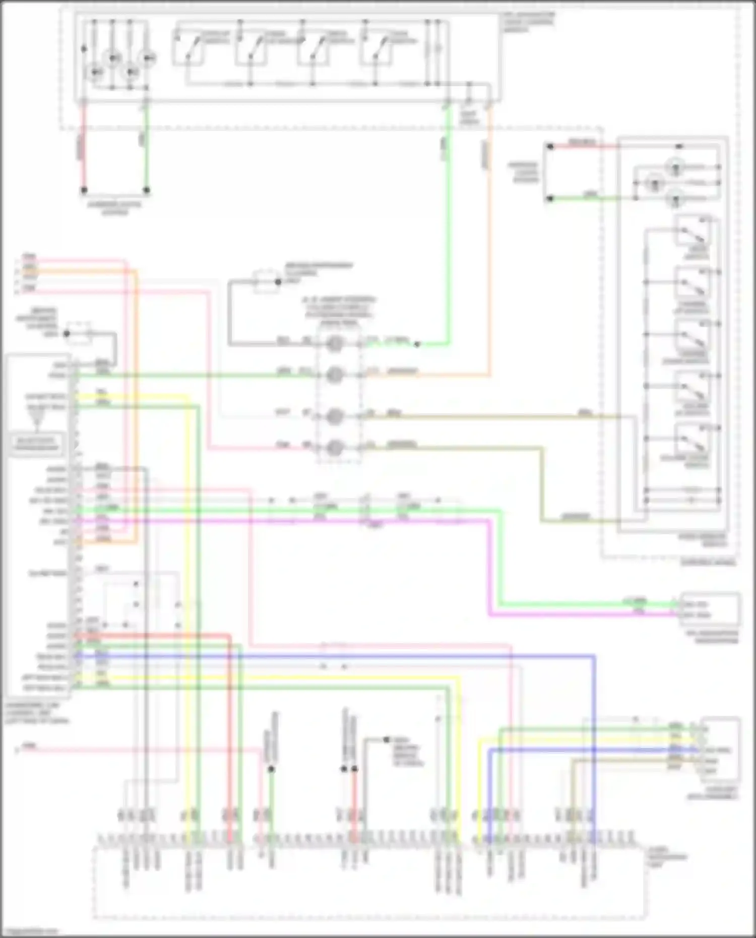 Jazz Honda GG facelift (2011-2014): Navigation circuit, except electric vehicle (2 of 2)