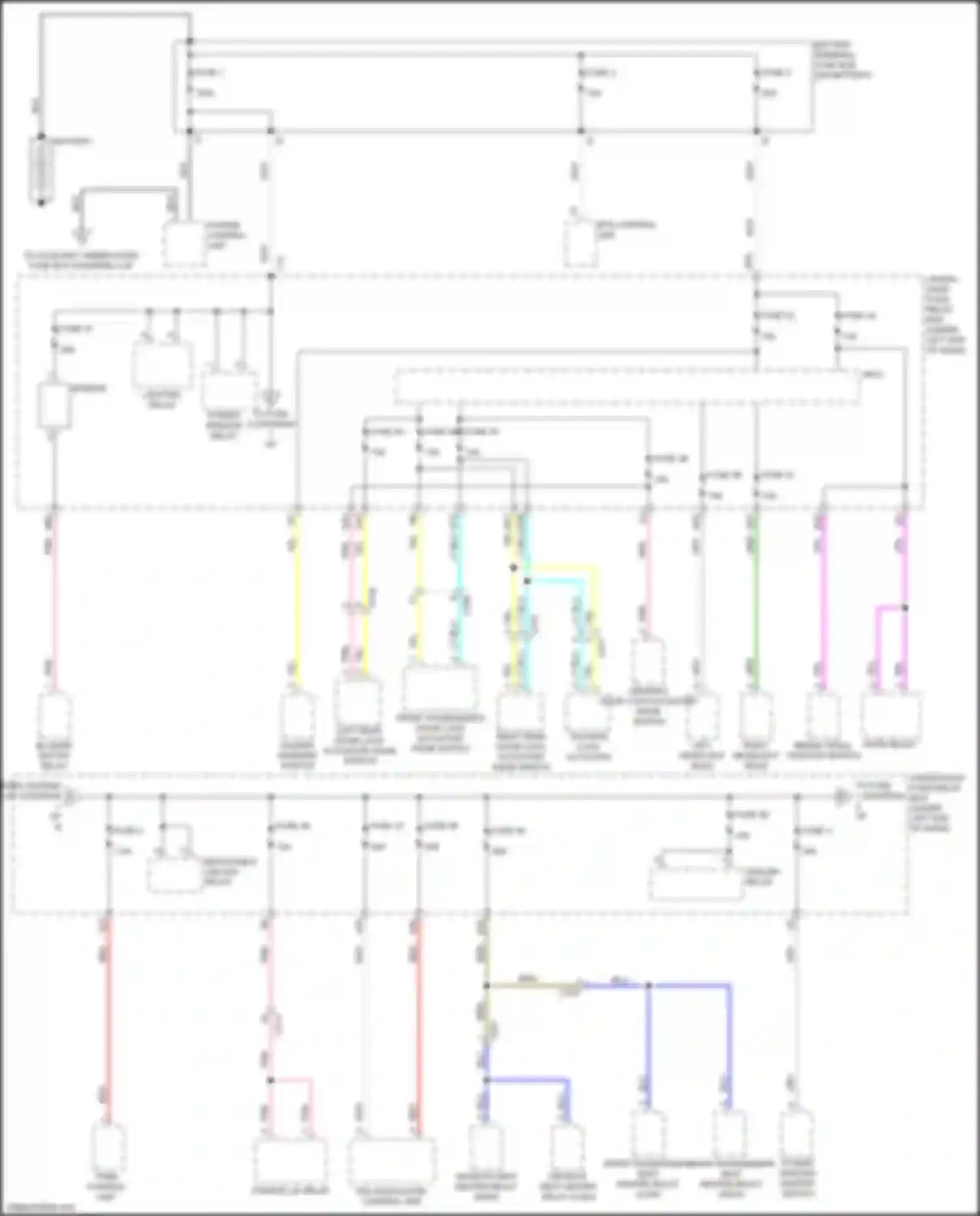 Jazz Honda GG facelift (2011-2014): Power distribution circuit, electric vehicle (1 of 4)