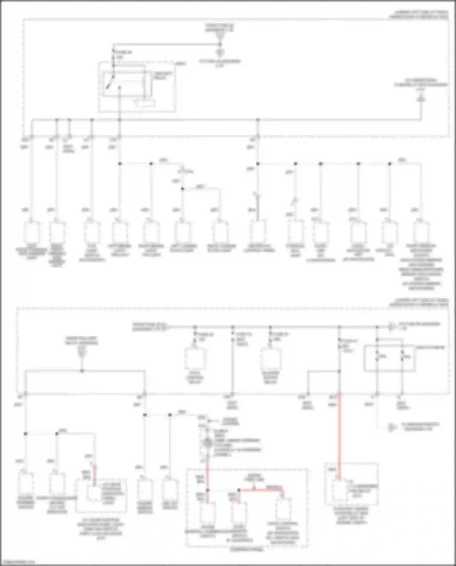 Jazz Honda GG facelift (2011-2014): Power distribution circuit, except electric vehicle (3 of 5)