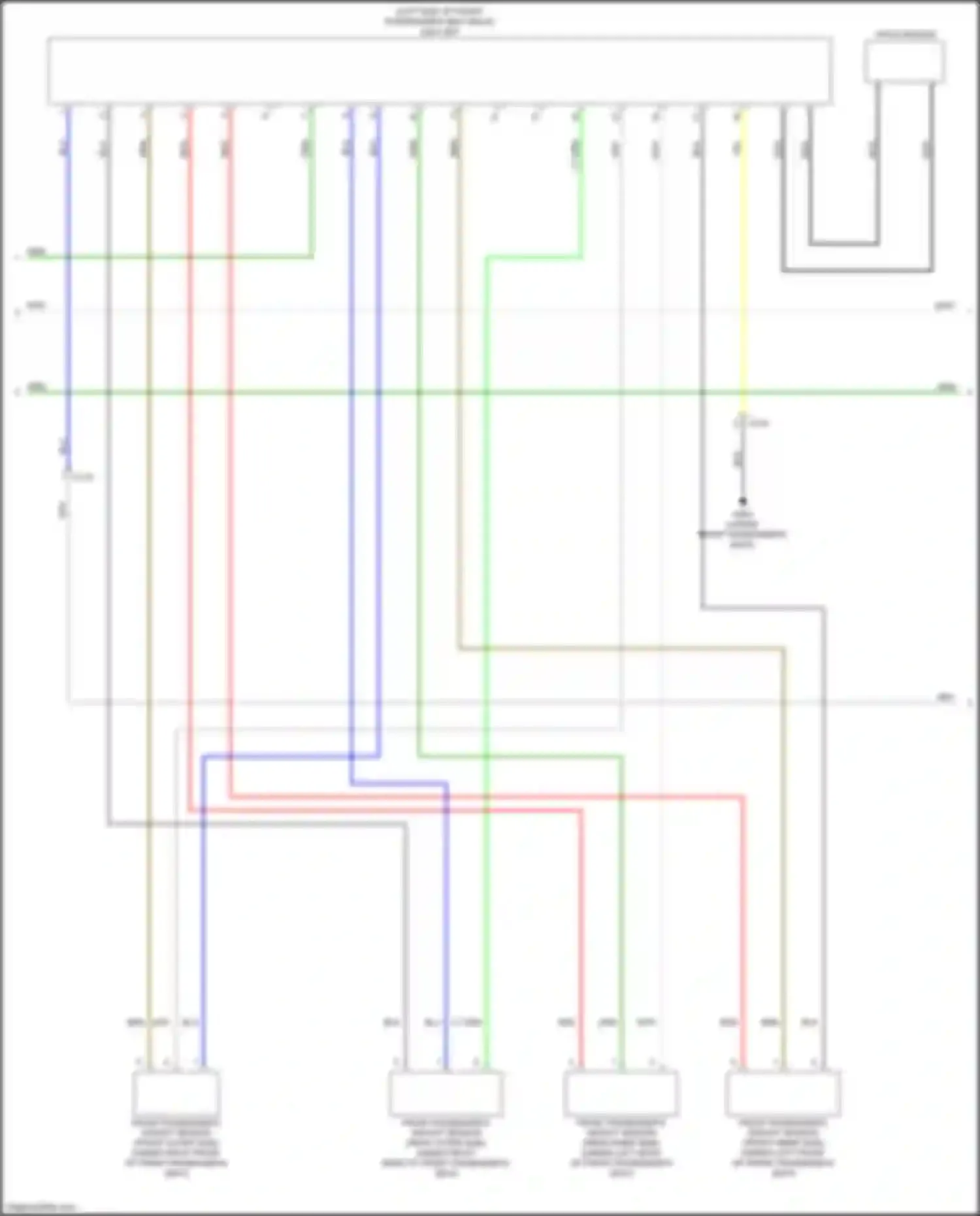 Jazz Honda GG facelift (2011-2014): Supplemental restraints circuit, electric vehicle (2 of 4)