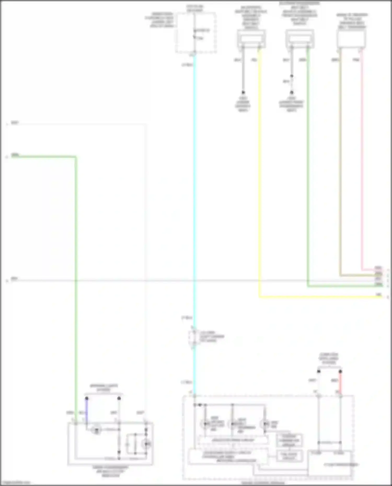 Jazz Honda GG facelift (2011-2014): Supplemental restraints circuit, electric vehicle (3 of 4)