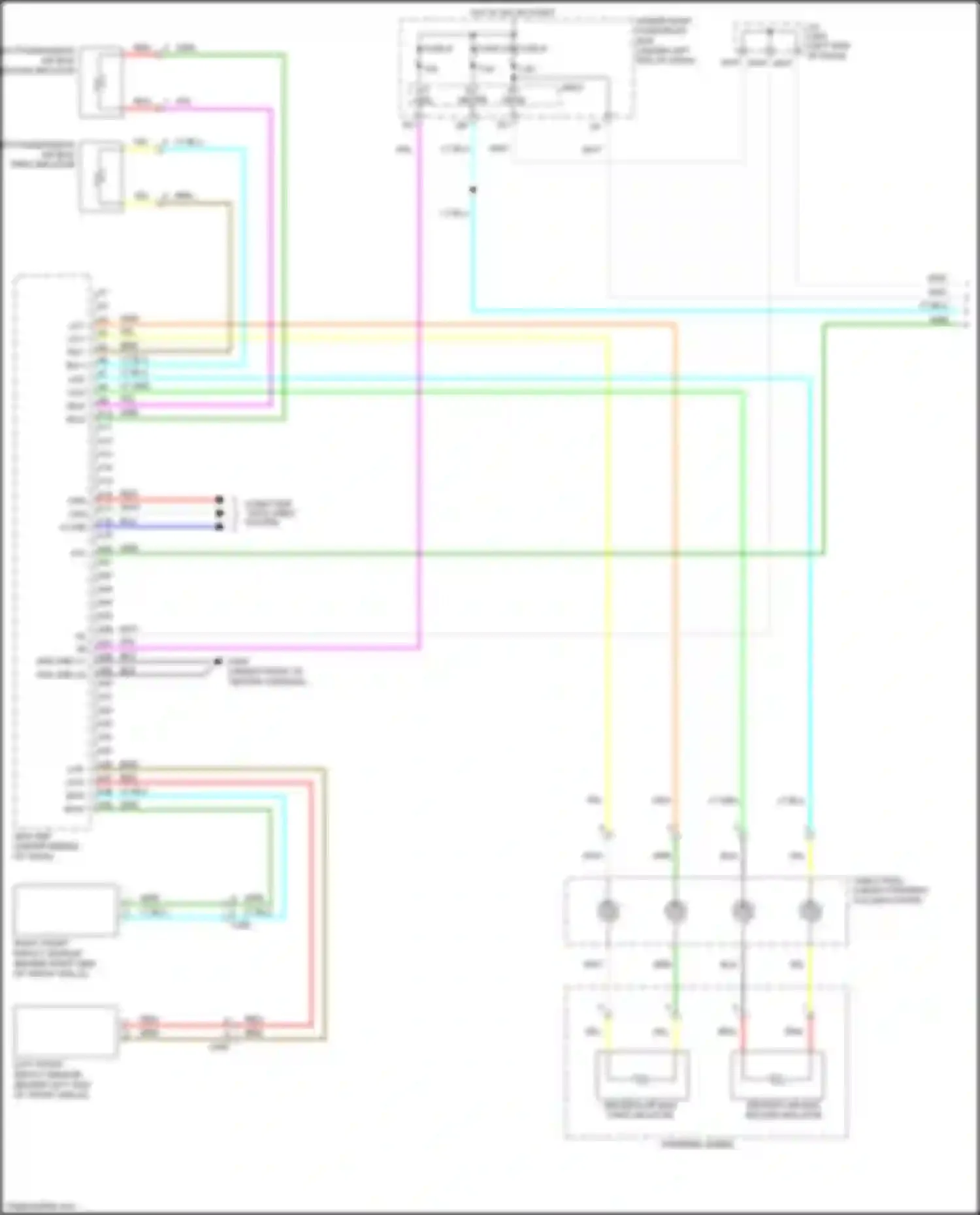 Jazz Honda GG facelift (2011-2014): Supplemental restraints circuit, except electric vehicle (1 of 3)