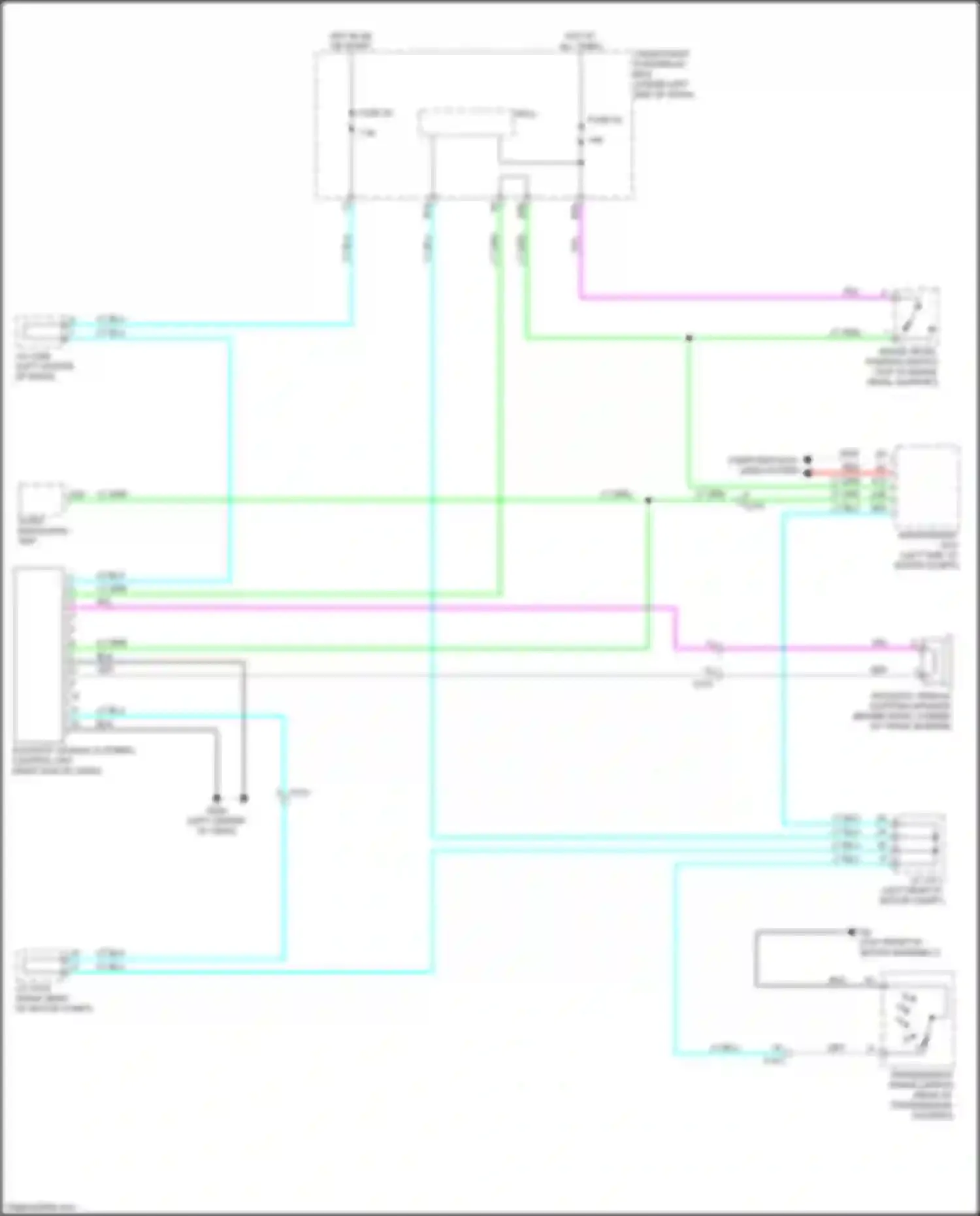 Wiring diagram acoustic vehicle altering control unit for Honda Jazz GG facelift (2011-2014) (1 of 1)