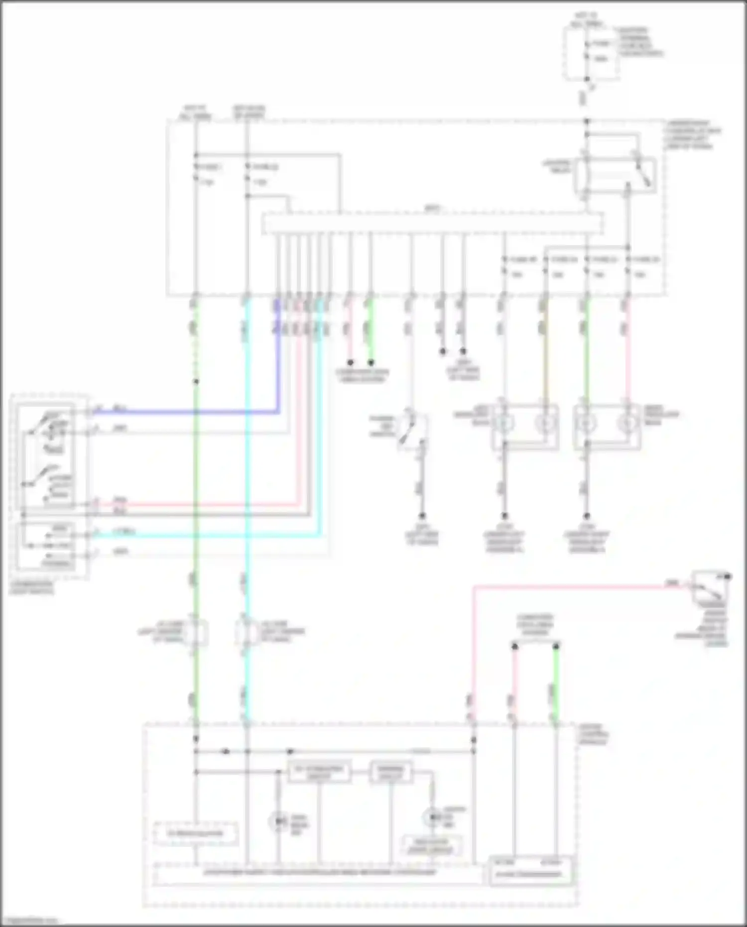 Wiring diagram b-can l for Honda Jazz GG facelift (2011-2014) (3 of 6)