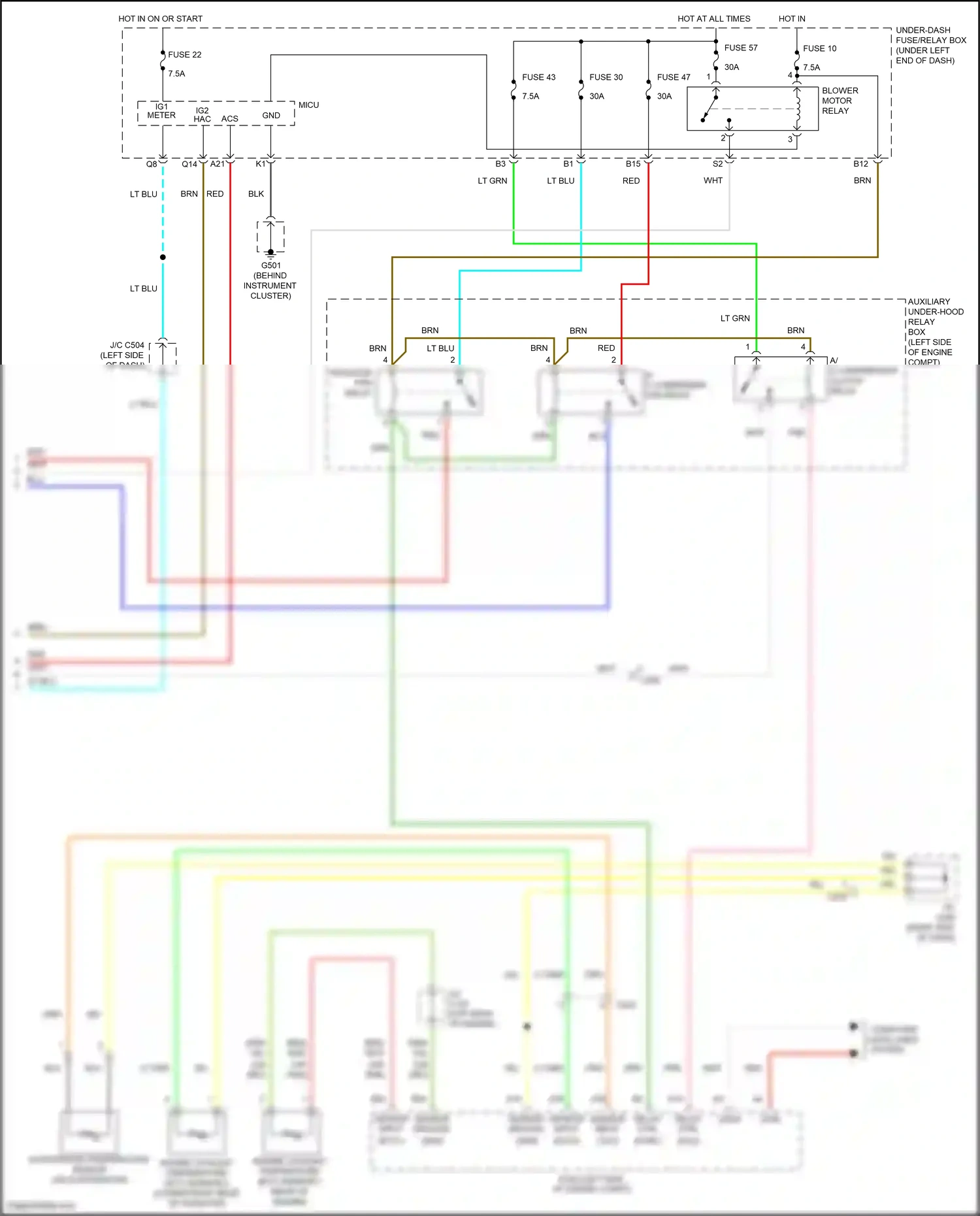 Wiring diagram blu for Honda Jazz GG facelift (2011-2014) (88 of 105)