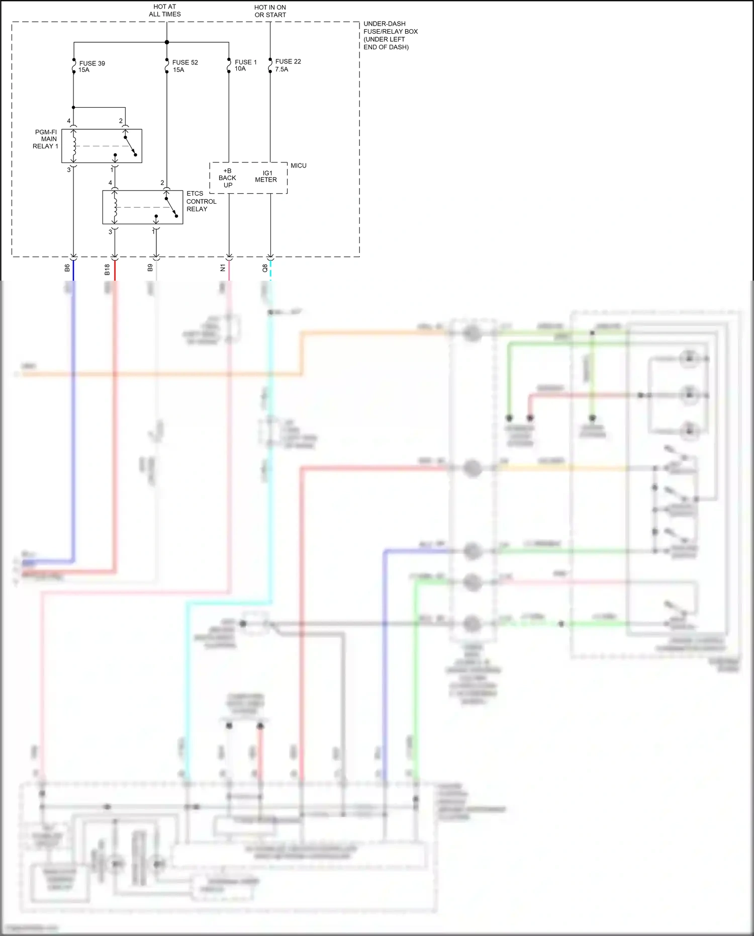 Wiring diagram blu for Honda Jazz GG facelift (2011-2014) (16 of 105)