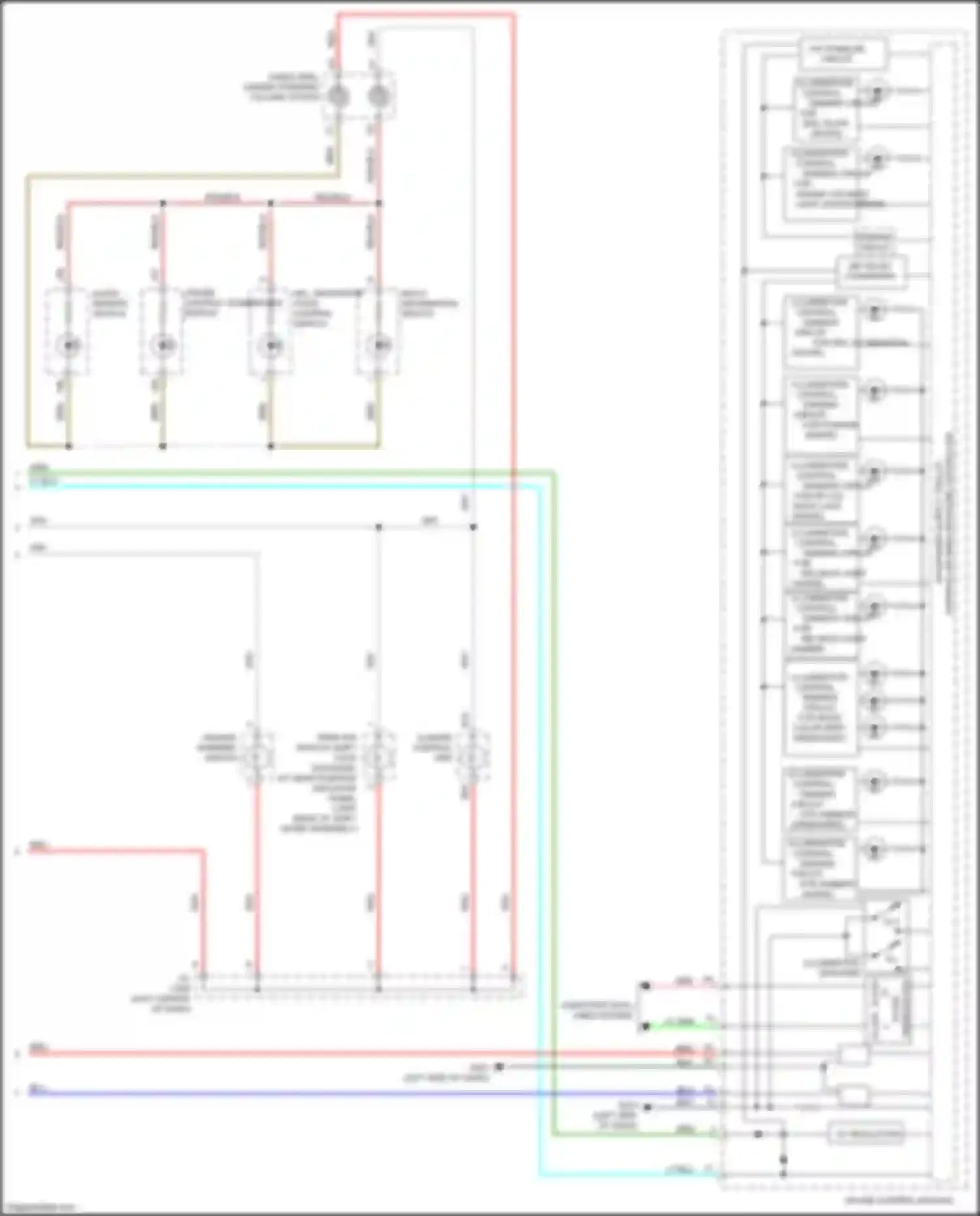 Wiring diagram climate control unit for Honda Jazz GG facelift (2011-2014) (6 of 8)