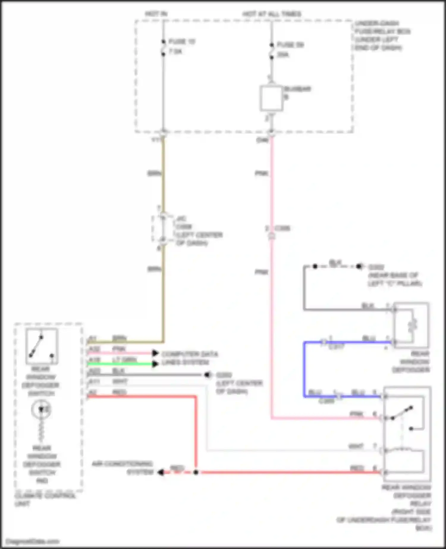Wiring diagram computer data lines system for Honda Jazz GG facelift (2011-2014) (51 of 78)