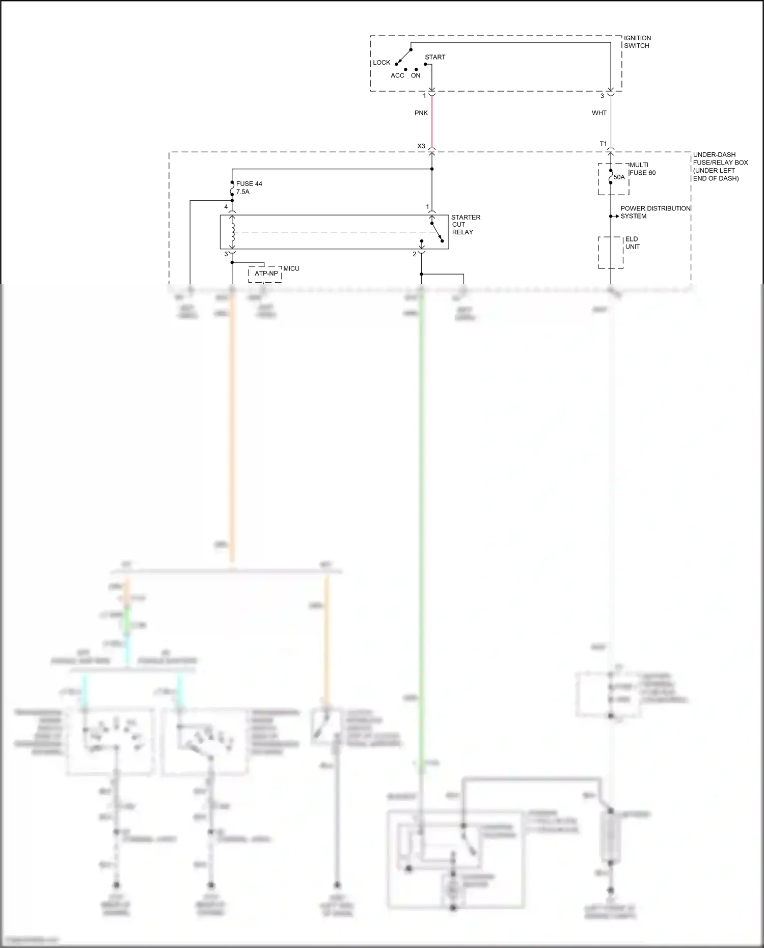 Wiring diagram eld unit for Honda Jazz GG facelift (2011-2014) (8 of 9)