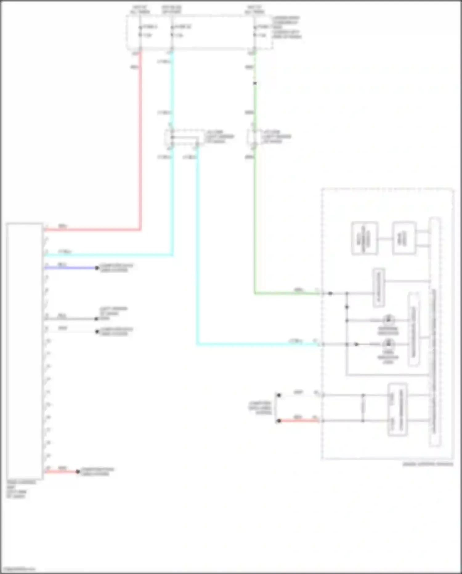 Wiring diagram f-can l for Honda Jazz GG facelift (2011-2014) (7 of 8)