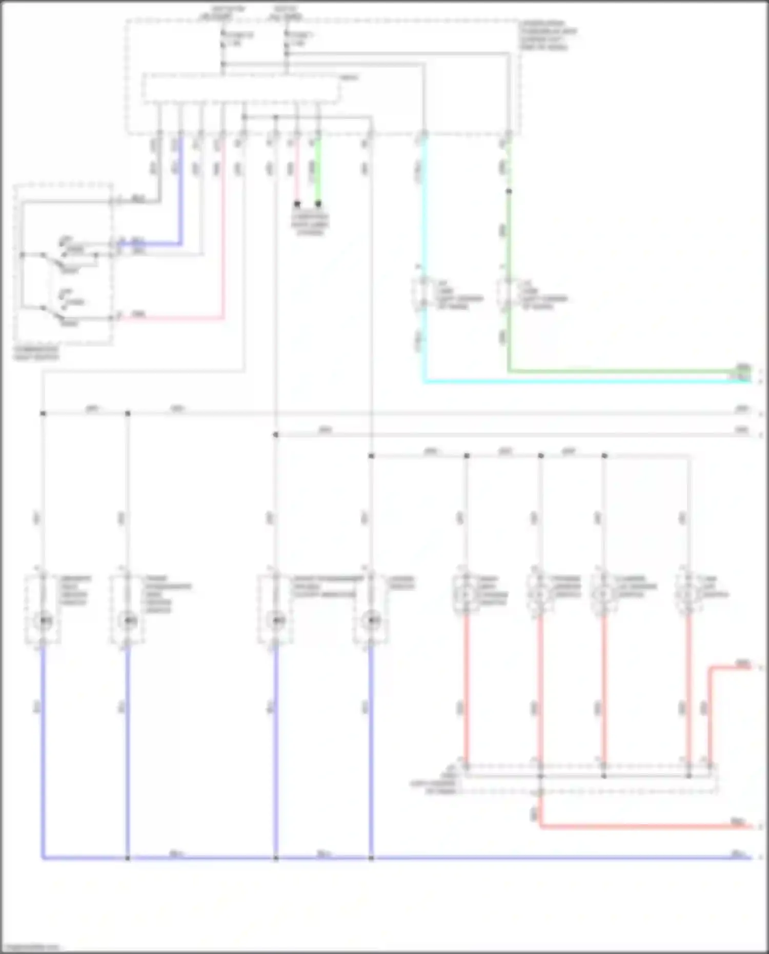Wiring diagram front passenger's seat heater switch for Honda Jazz GG facelift (2011-2014) (2 of 4)