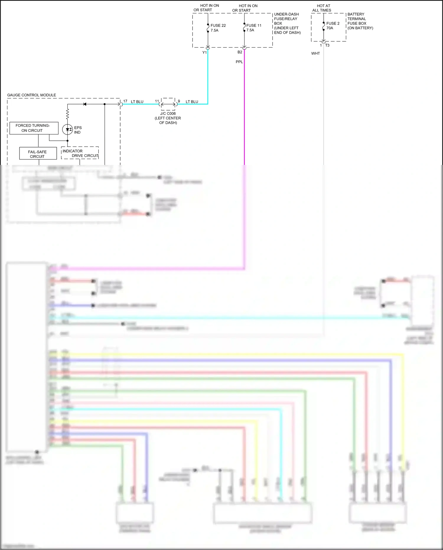 Wiring diagram gauge control module for Honda Jazz GG facelift (2011-2014) (41 of 46)