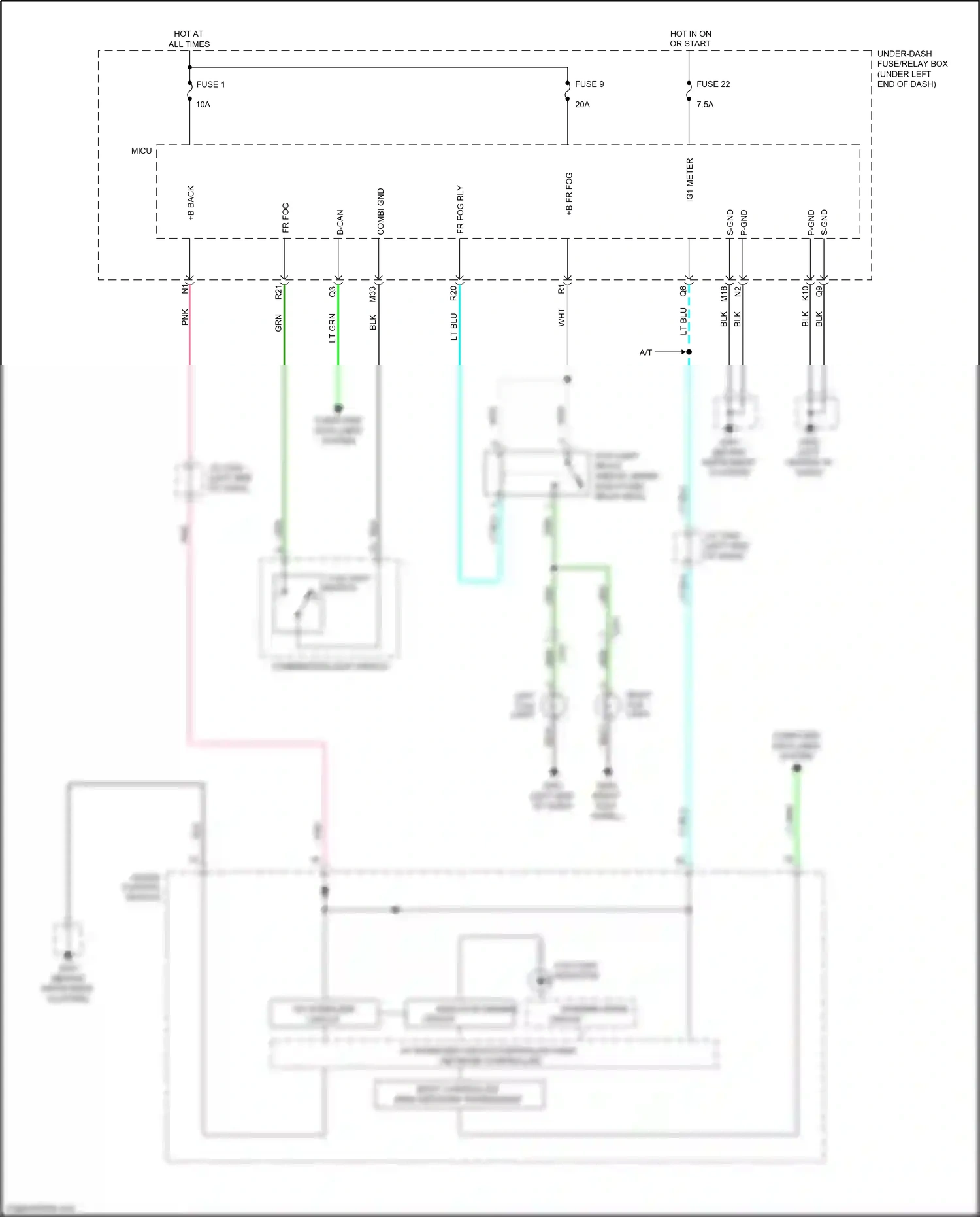 Wiring diagram gauge control module for Honda Jazz GG facelift (2011-2014) (27 of 46)