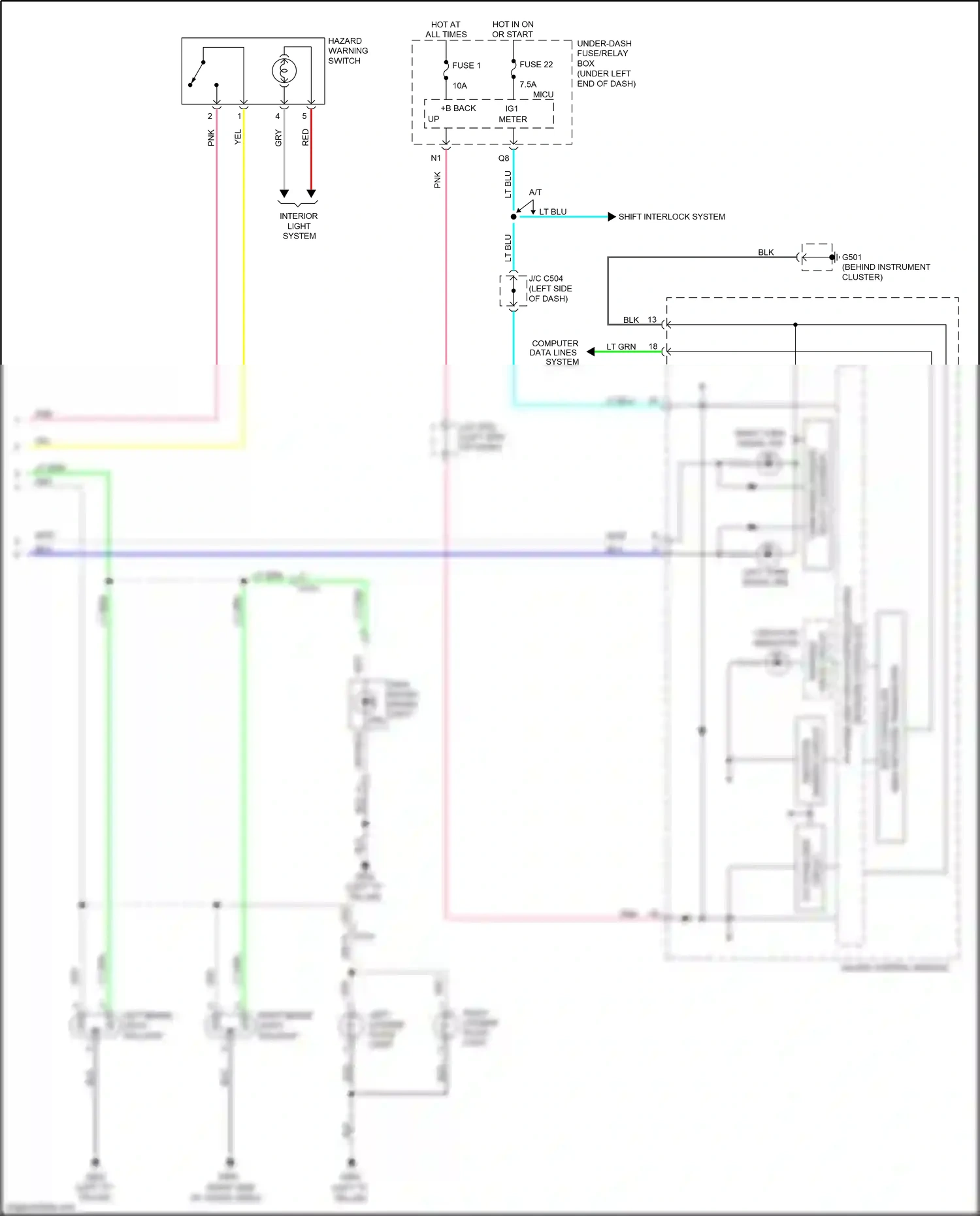 Wiring diagram gauge control module for Honda Jazz GG facelift (2011-2014) (26 of 46)