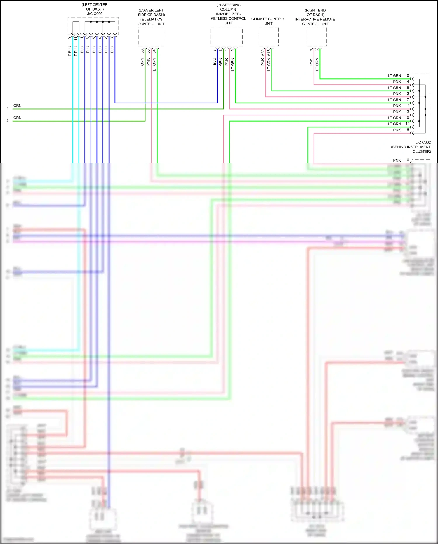 Honda Jazz GG facelift (2011-2014) immobilizer keyless control unit wiring diagram  (1 of 12)