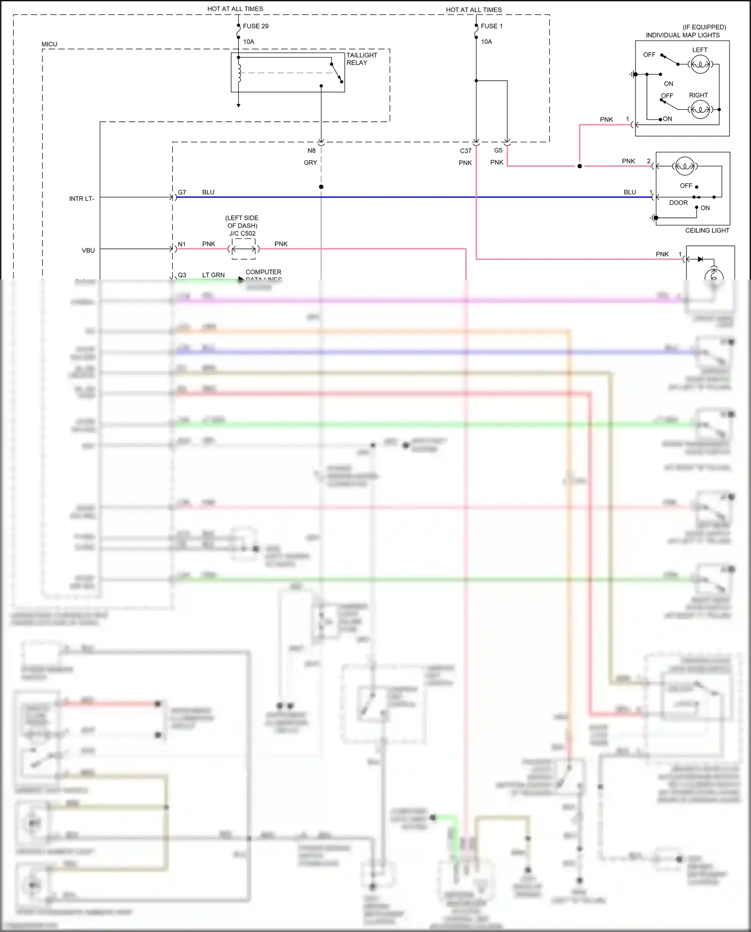 Honda Jazz GG facelift (2011-2014) immobilizer keyless control unit wiring diagram  (3 of 12)