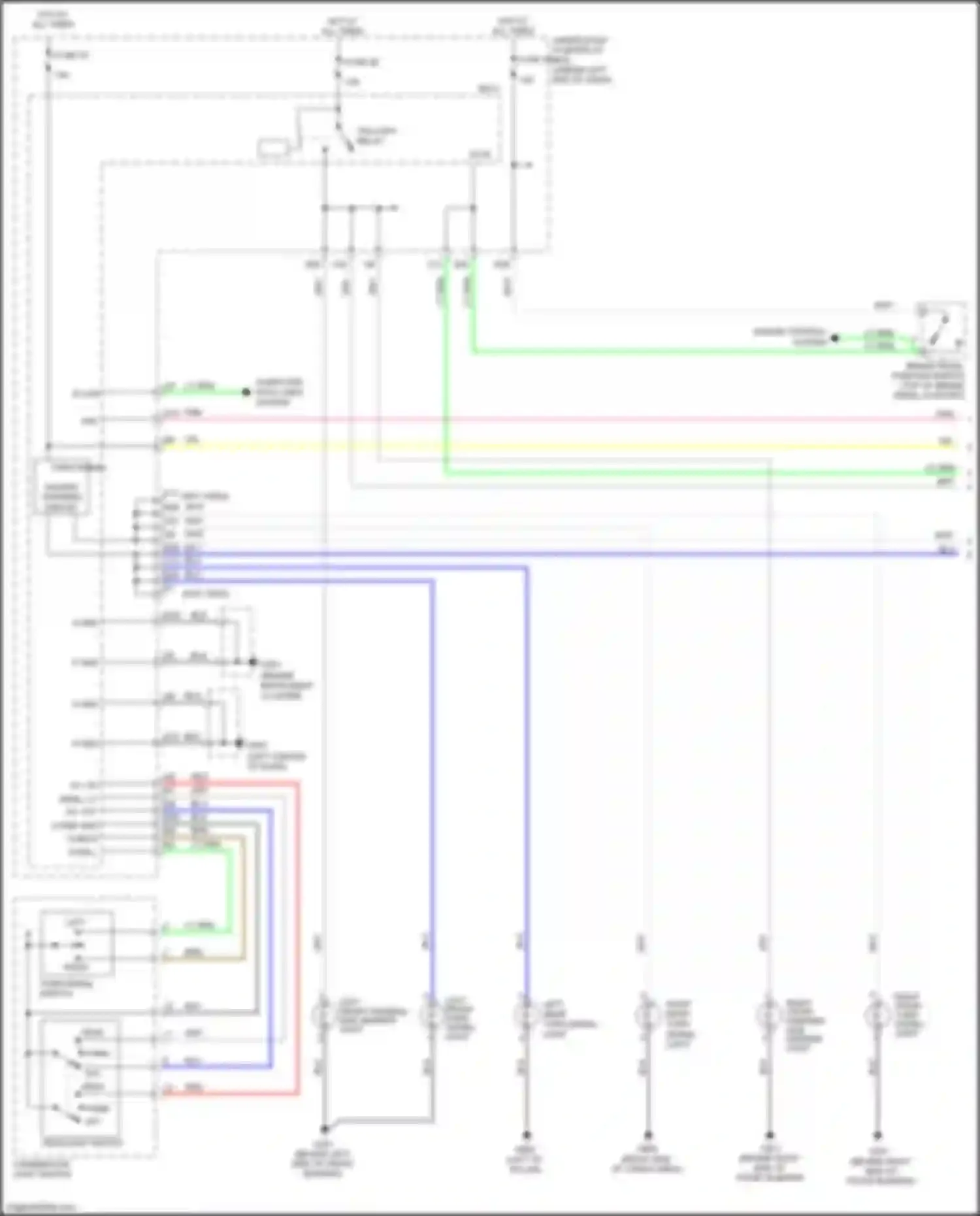 Wiring diagram left front turn signal light for Honda Jazz GG facelift (2011-2014) (2 of 4)
