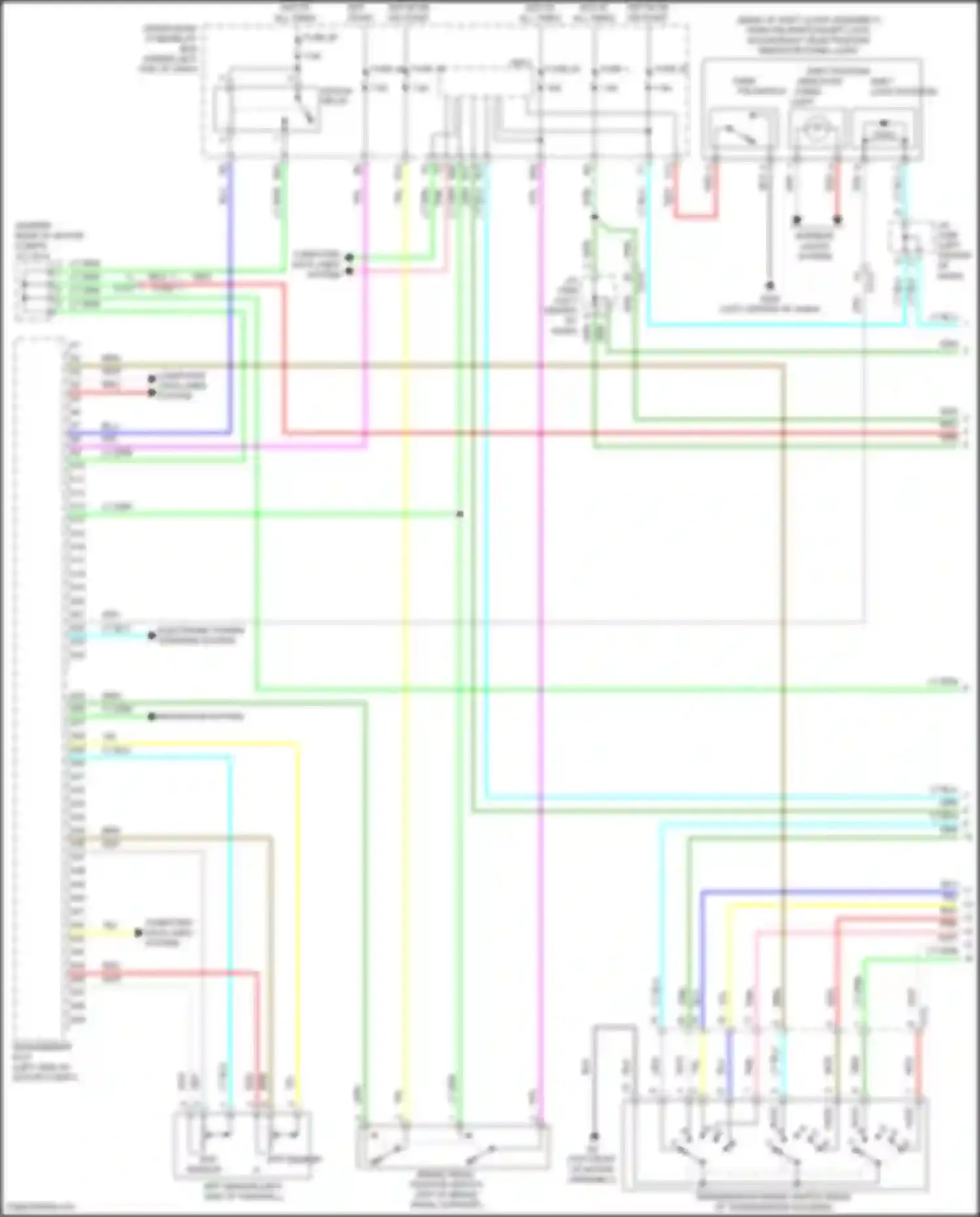 Wiring diagram park pin switch/shift lock solenoid/a/t gear position indicator panel light for Honda Jazz GG facelift (2011-2014) (1 of 1)