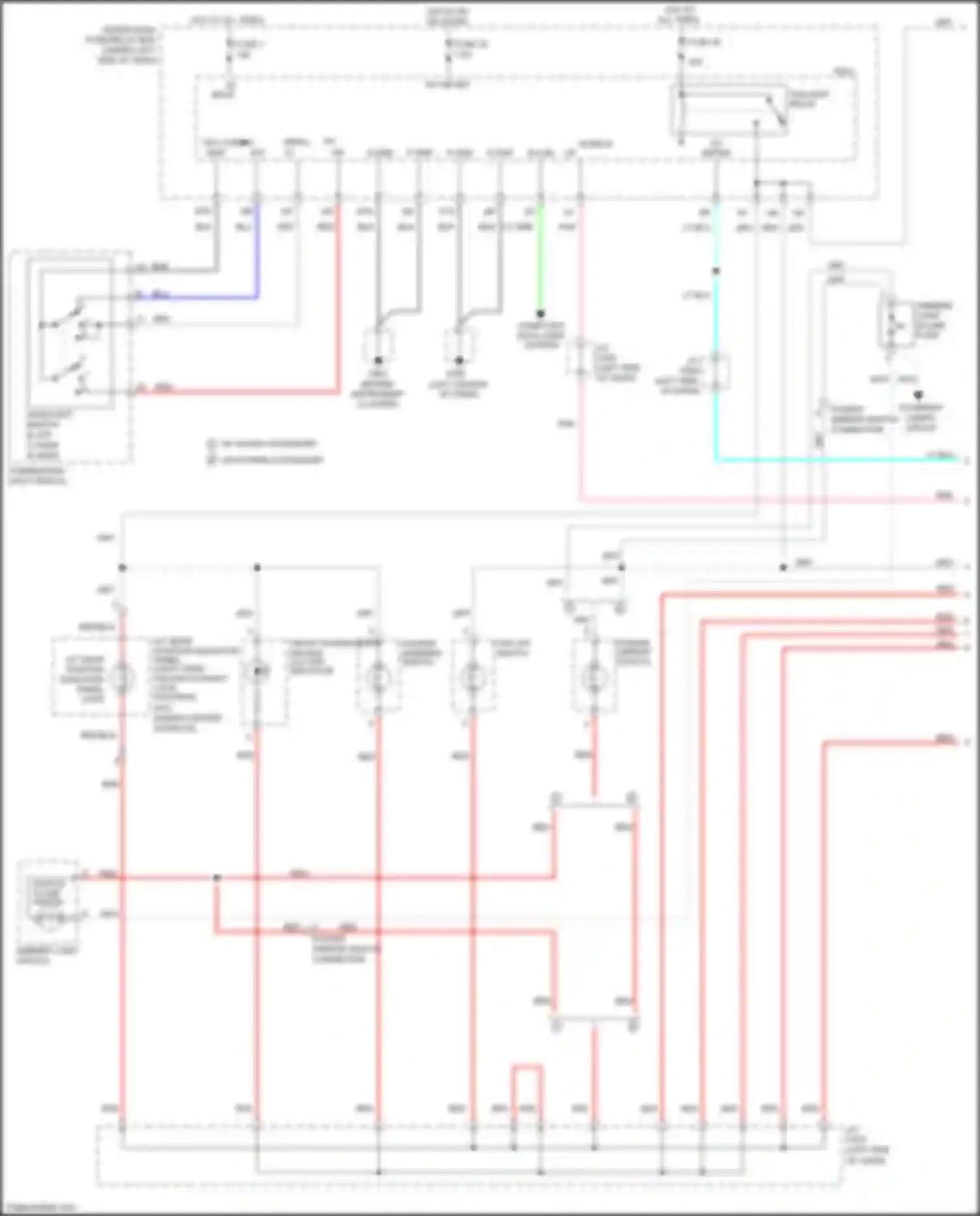 Wiring diagram taillight relay for Honda Jazz GG facelift (2011-2014) (5 of 6)