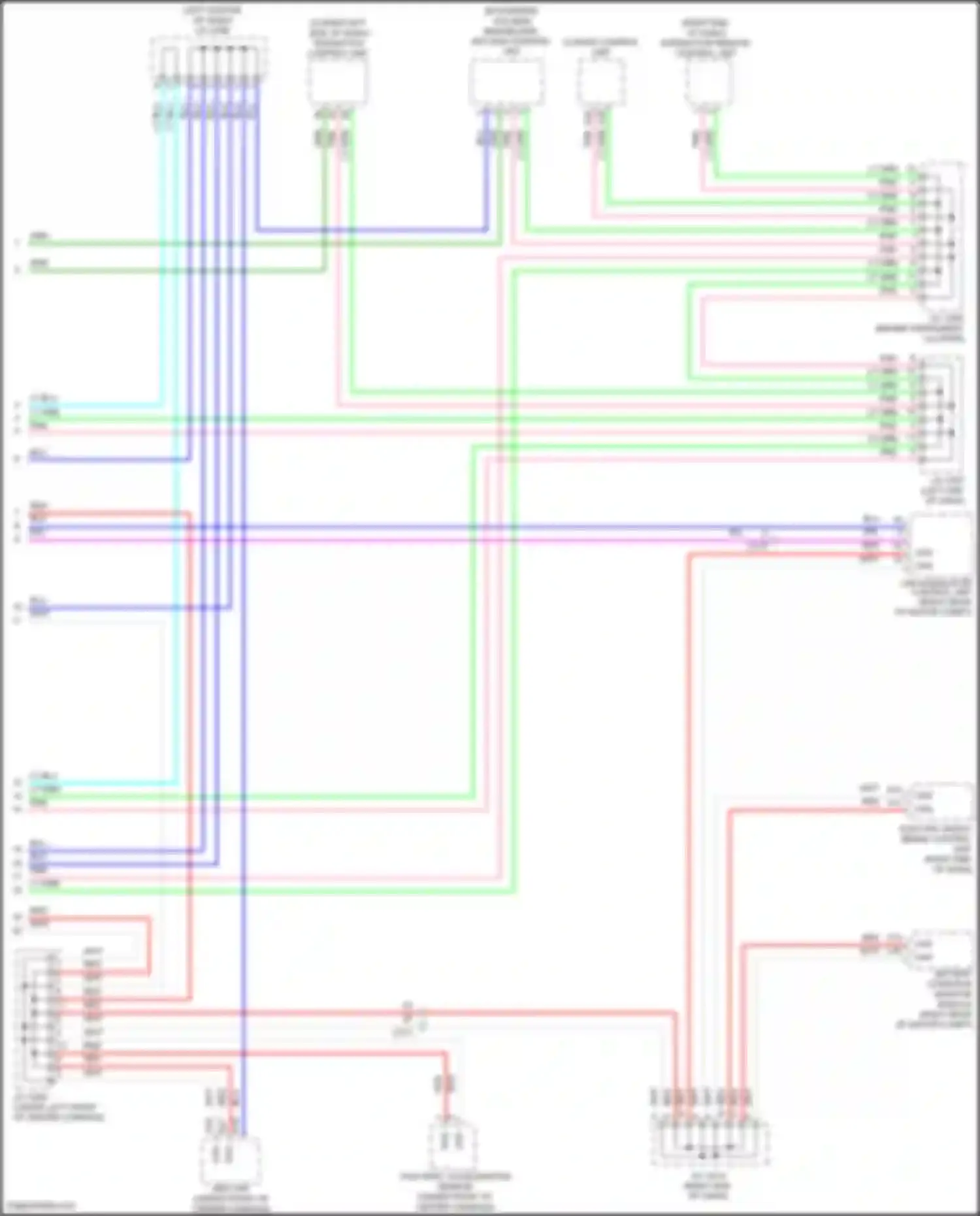 Wiring diagram telematics control unit for Honda Jazz GG facelift (2011-2014) (1 of 5)