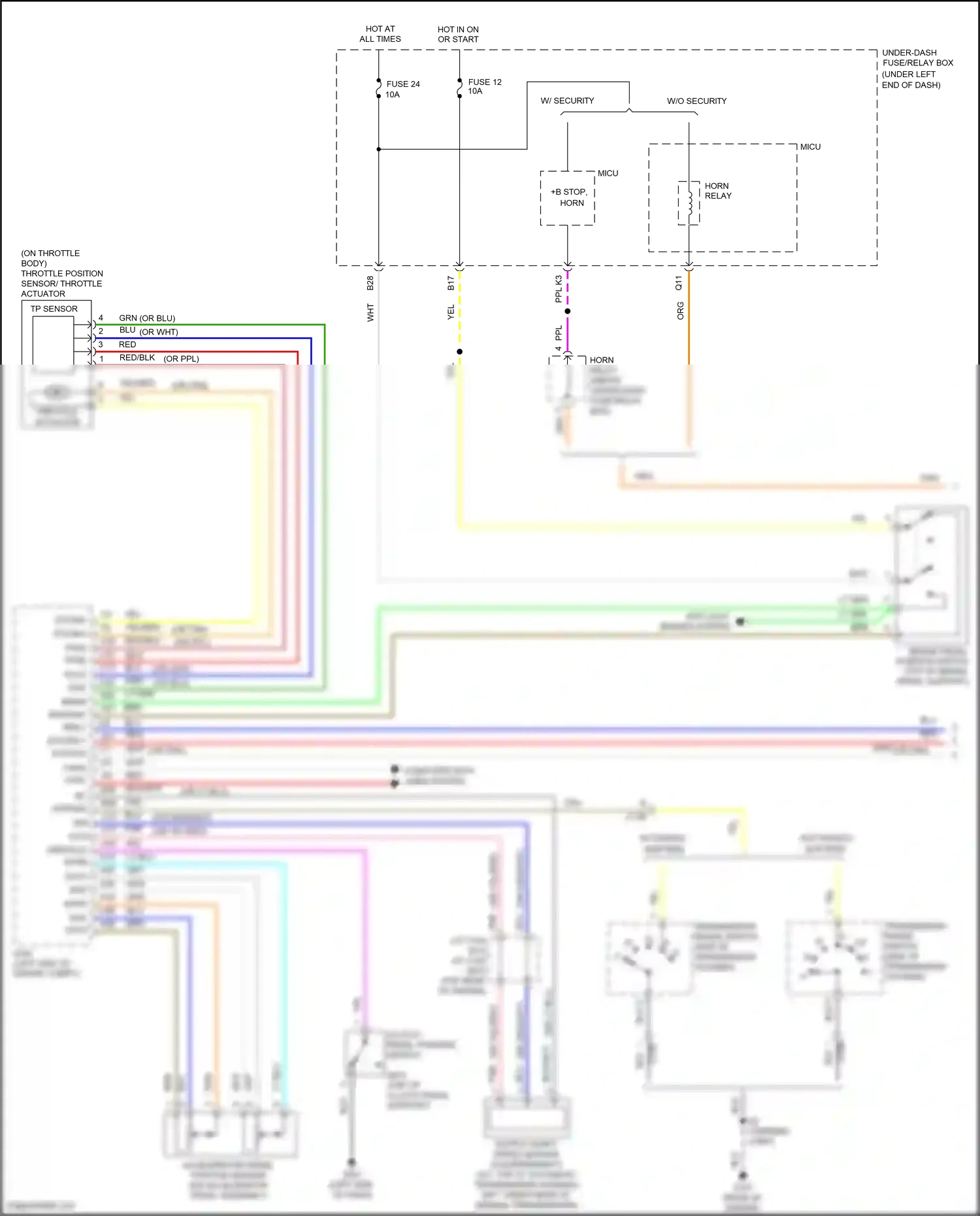 Honda Jazz GG facelift (2011-2014) tp sensor wiring diagram  (1 of 2)