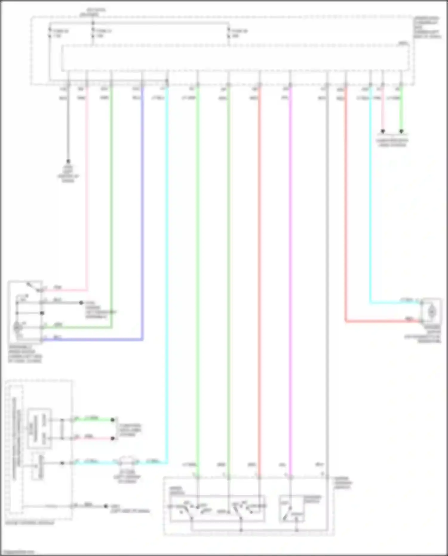 Wiring diagram under-dash fuse/relay box for Honda Jazz GG facelift (2011-2014) (23 of 96)