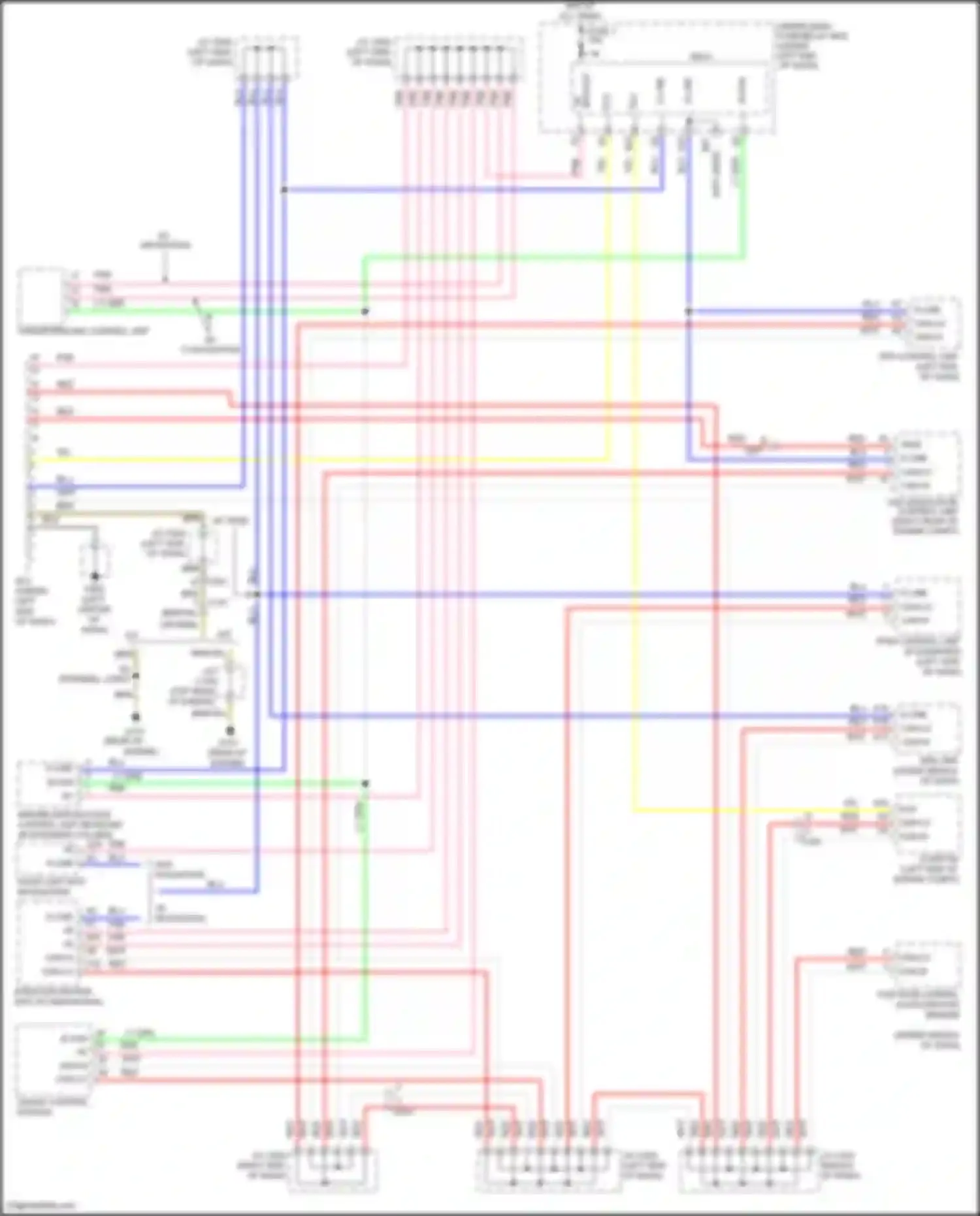 Wiring diagram w/o navigation for Honda Jazz GG facelift (2011-2014) (1 of 7)