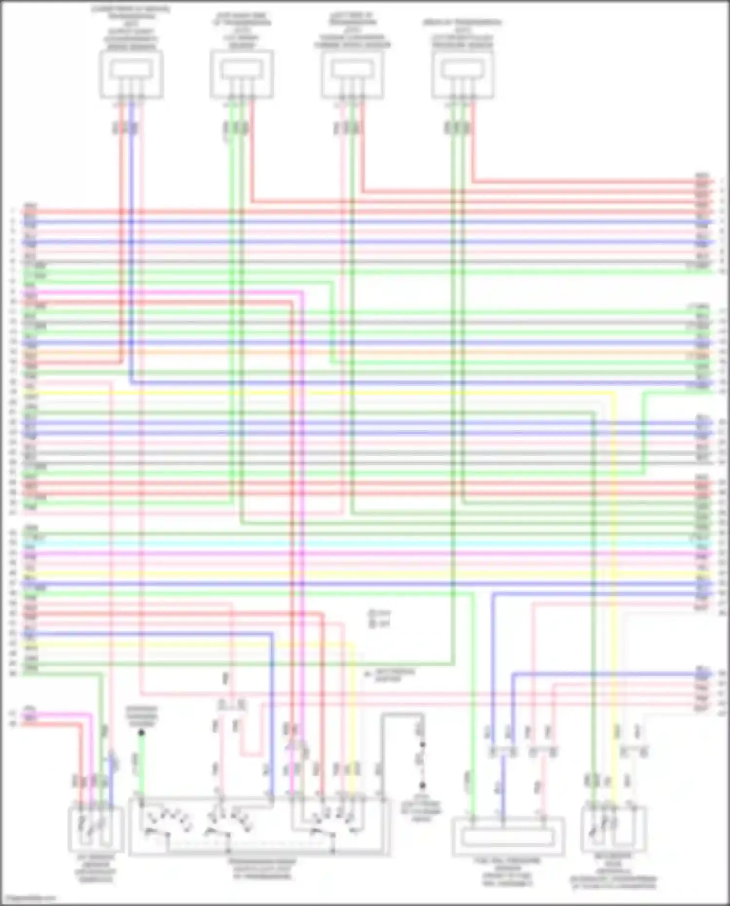 Wiring diagram cvt driven pulley pressure sensor for Honda Jazz GK facelift (2017-2020) (2 of 2)