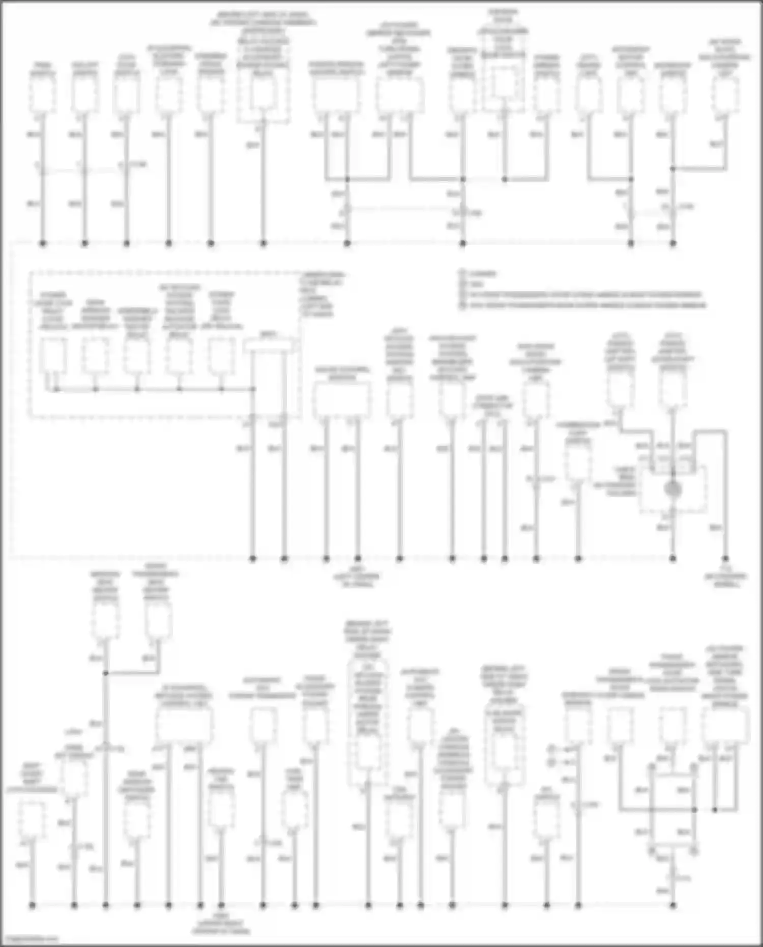 Wiring diagram front passenger's door outer handle for Honda Jazz GK facelift (2017-2020) (2 of 3)