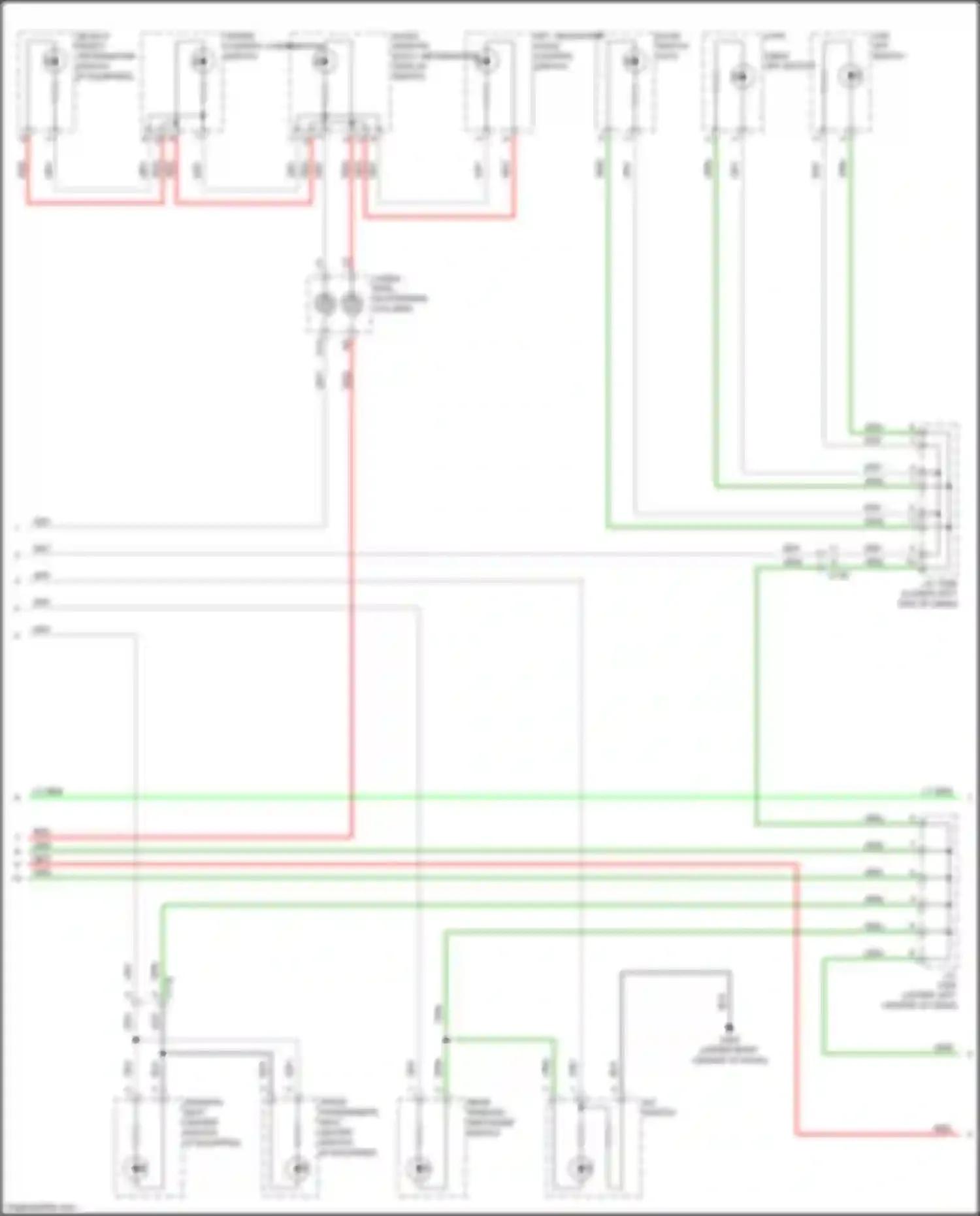 Wiring diagram rear window defogger switch for Honda Jazz GK facelift (2017-2020) (3 of 5)