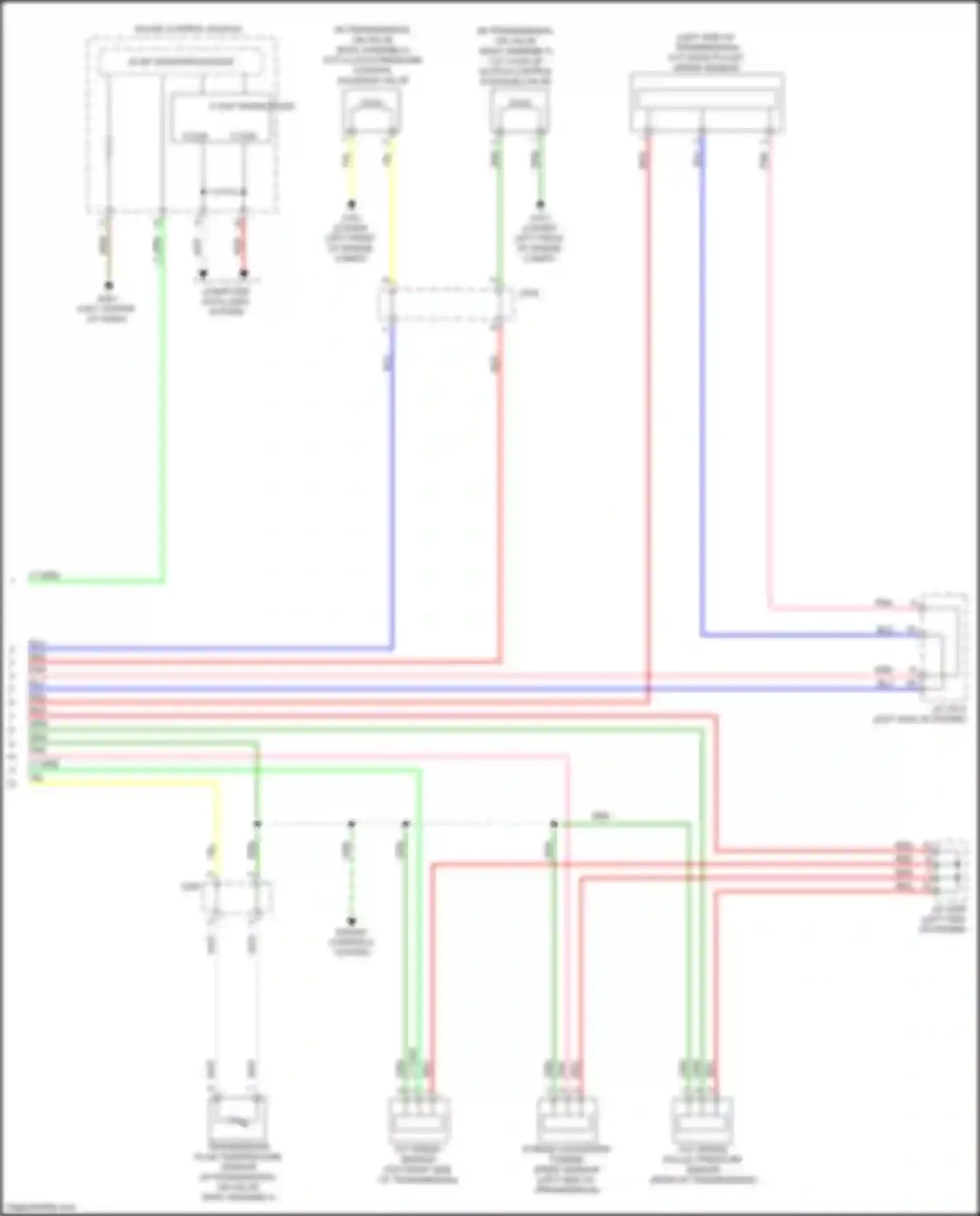 Wiring diagram torque converter turbine speed sensor for Honda Jazz GK facelift (2017-2020) (1 of 2)