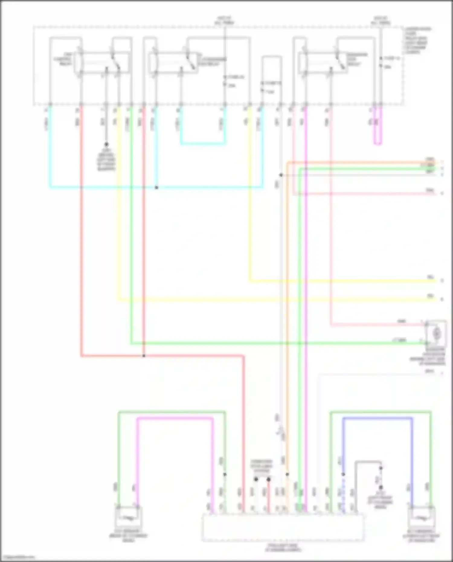 Wiring diagram under- hood fuse/ relay box for Honda Jazz GK facelift (2017-2020) (2 of 5)