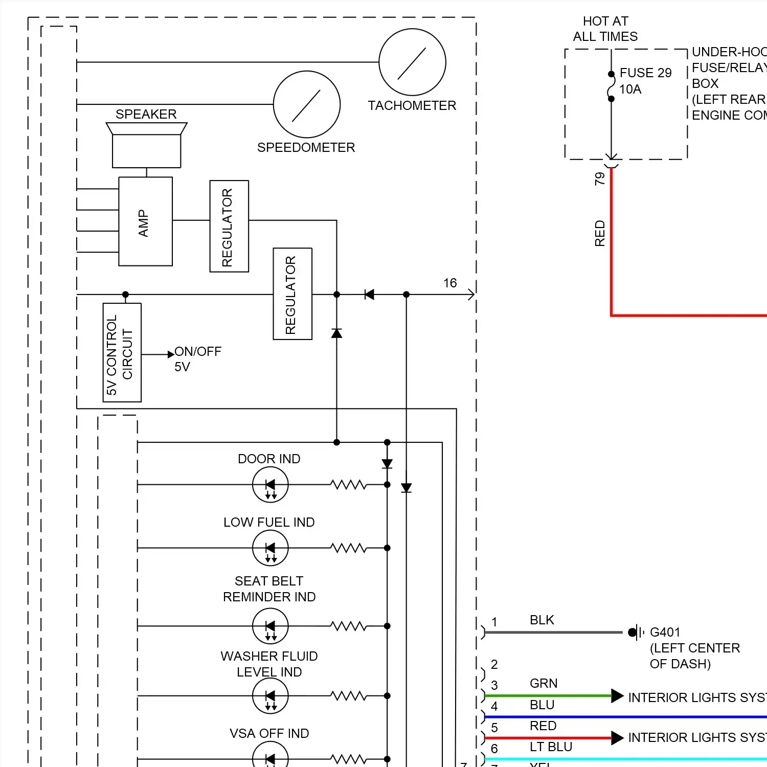 demo - Instrument cluster circuit (1 of 2) Instrument cluster circuit (1 of 2)