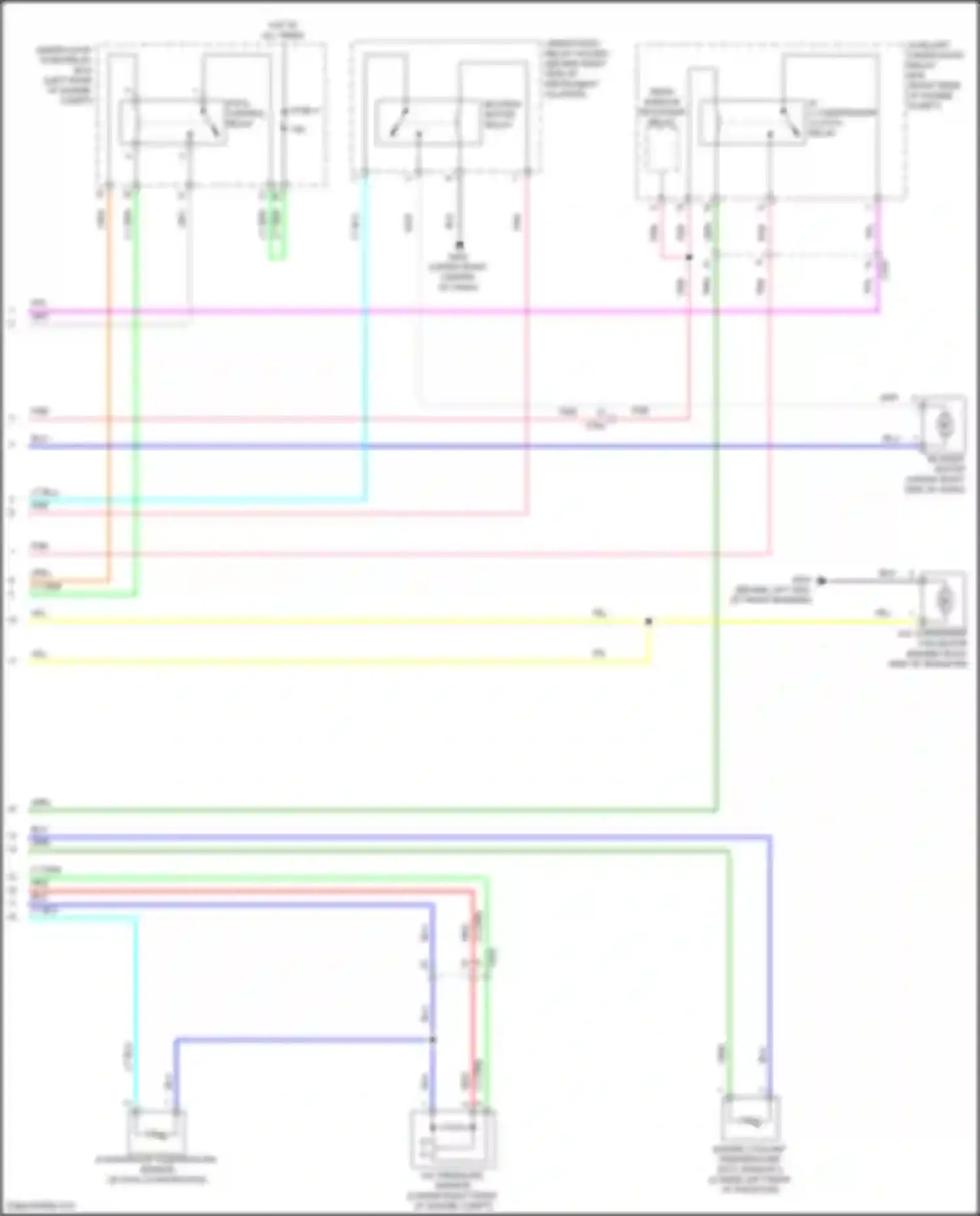 Wiring diagram a/c pressure sensor for Honda Jazz GK (2015-2017) (2 of 3)