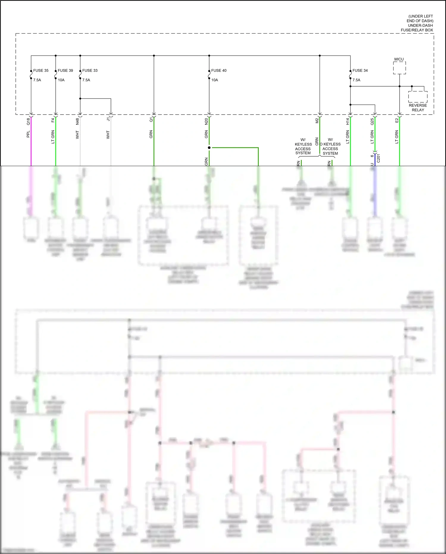 Wiring diagram a/c switch for Honda Jazz GK (2015-2017) (4 of 4)