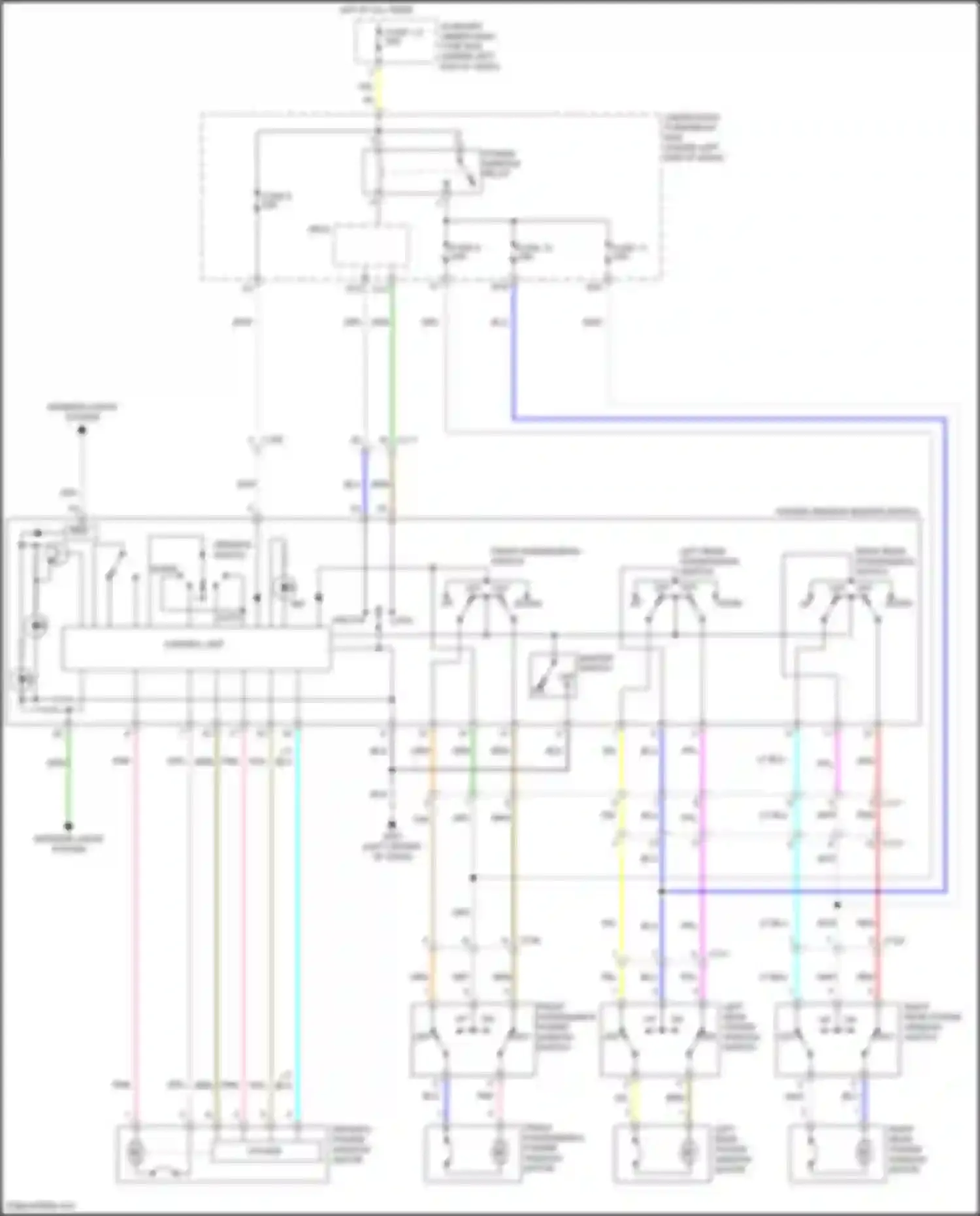 Wiring diagram auxiliary under-dash fuse box for Honda Jazz GK (2015-2017) (13 of 14)