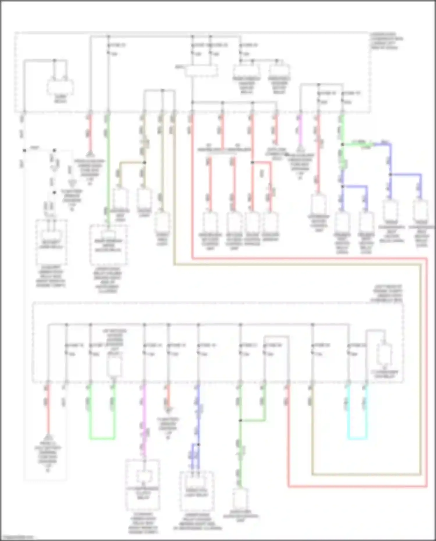 Wiring diagram auxiliary under-hood relay box a for Honda Jazz GK (2015-2017) (8 of 9)