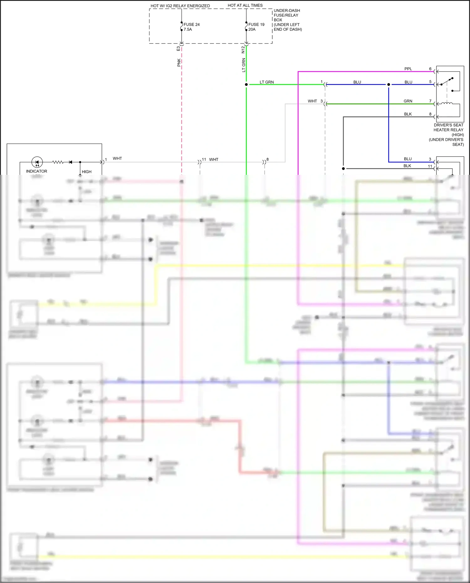 Wiring diagram blu for Honda Jazz GK (2015-2017) (71 of 80)