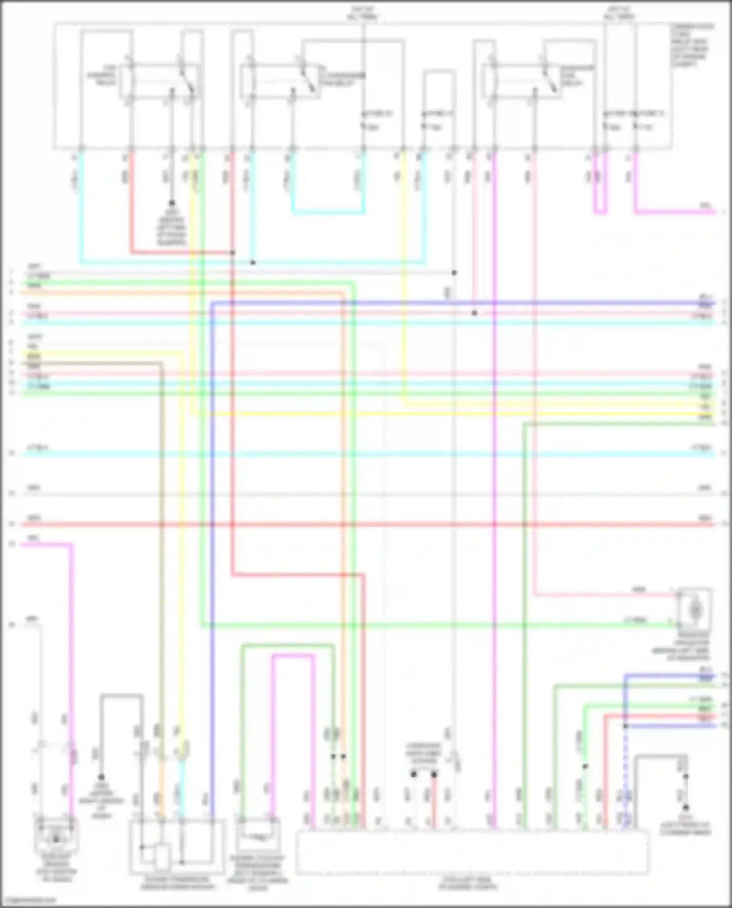 Wiring diagram fan control relay for Honda Jazz GK (2015-2017) (1 of 4)