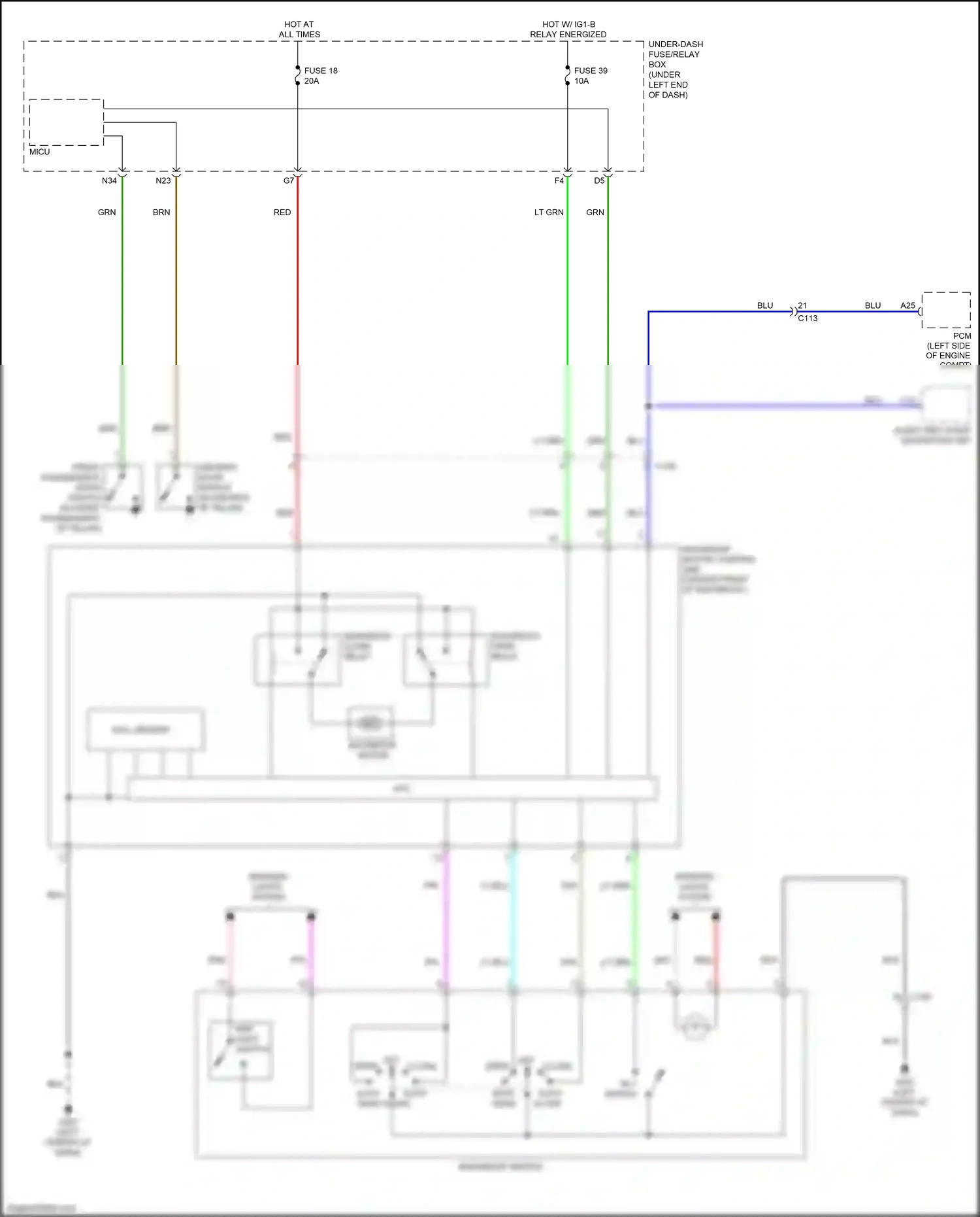 Honda Jazz GK (2015-2017) gry wiring diagram  (55 of 63)