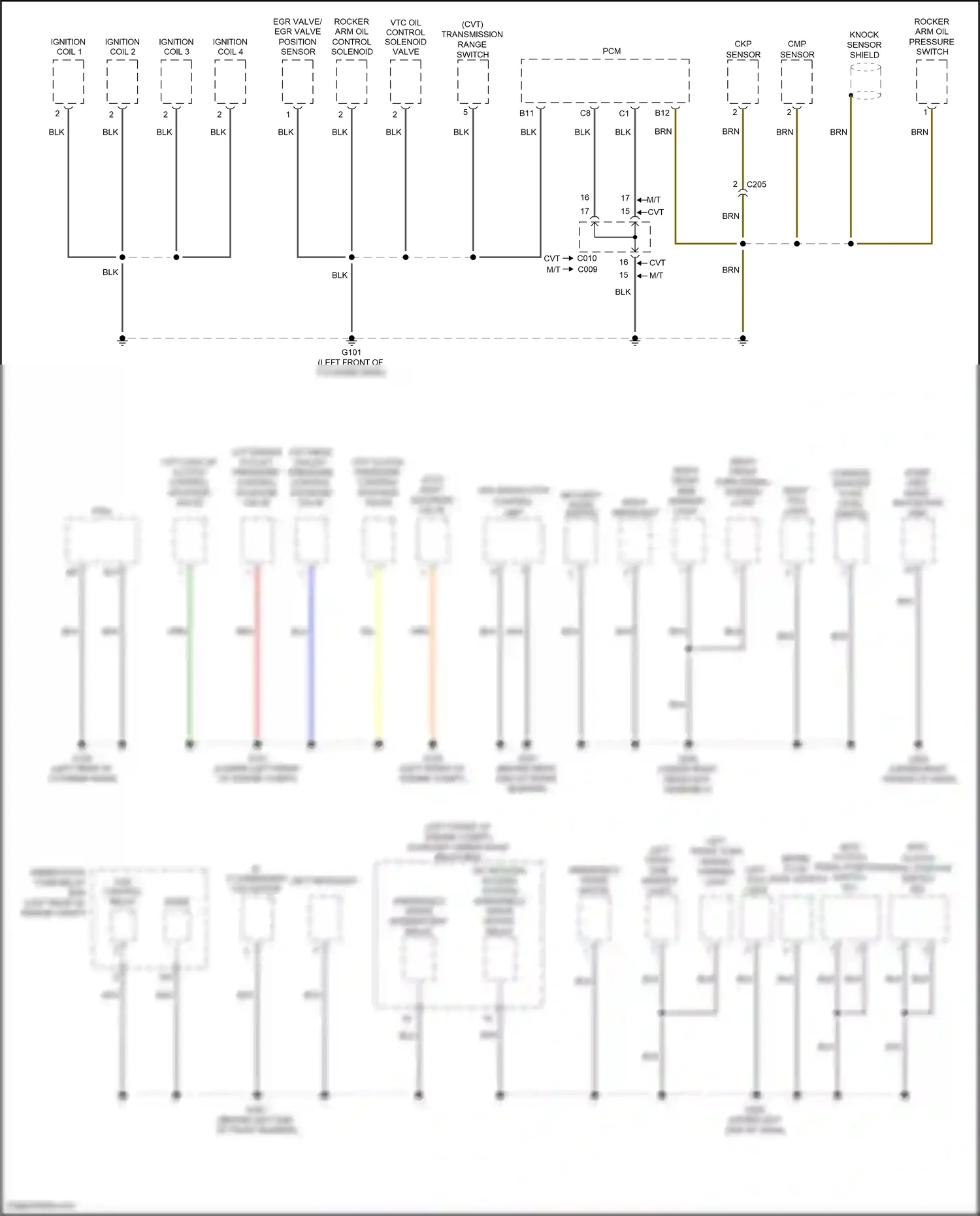 Honda Jazz GK (2015-2017) ignition coil 4 wiring diagram  (1 of 1)