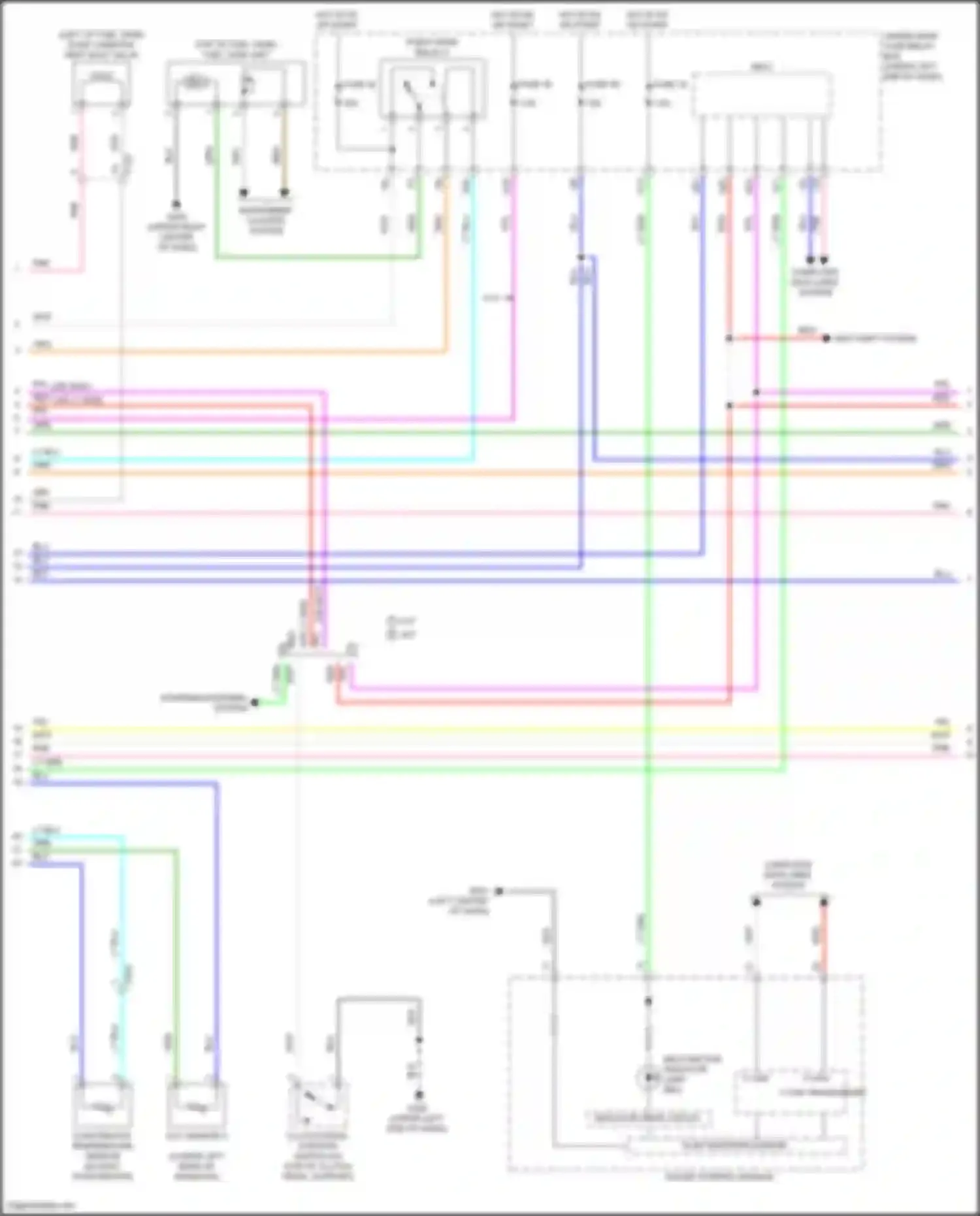 Wiring diagram instrument cluster system for Honda Jazz GK (2015-2017) (3 of 3)