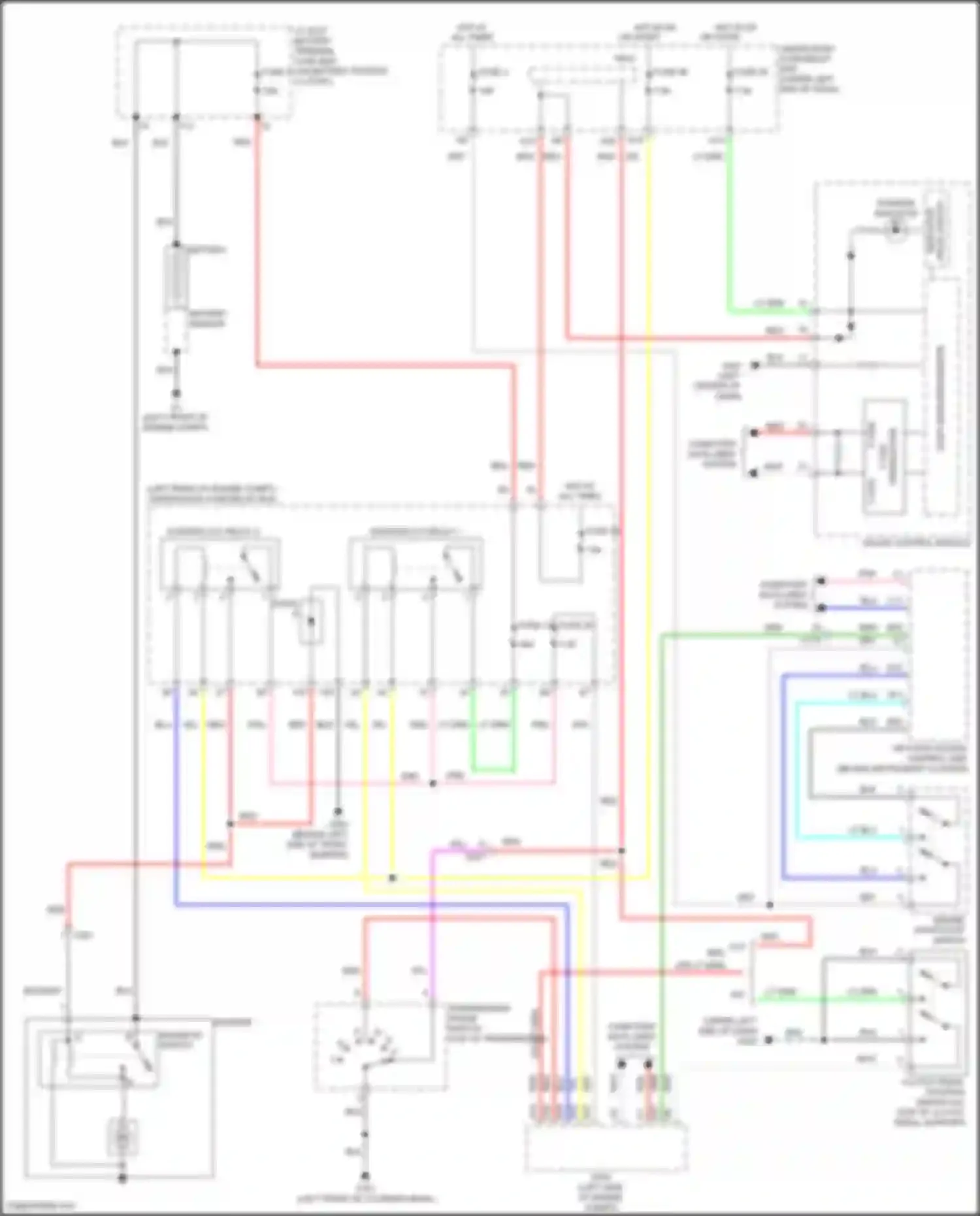 Wiring diagram keyless access control unit for Honda Jazz GK (2015-2017) (16 of 20)