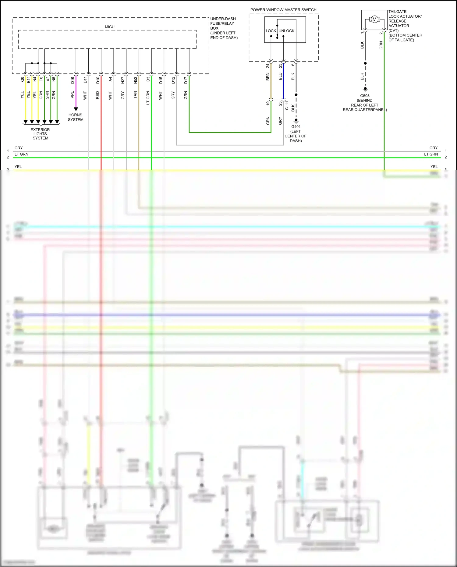 Wiring diagram lt blu for Honda Jazz GK (2015-2017) (7 of 61)