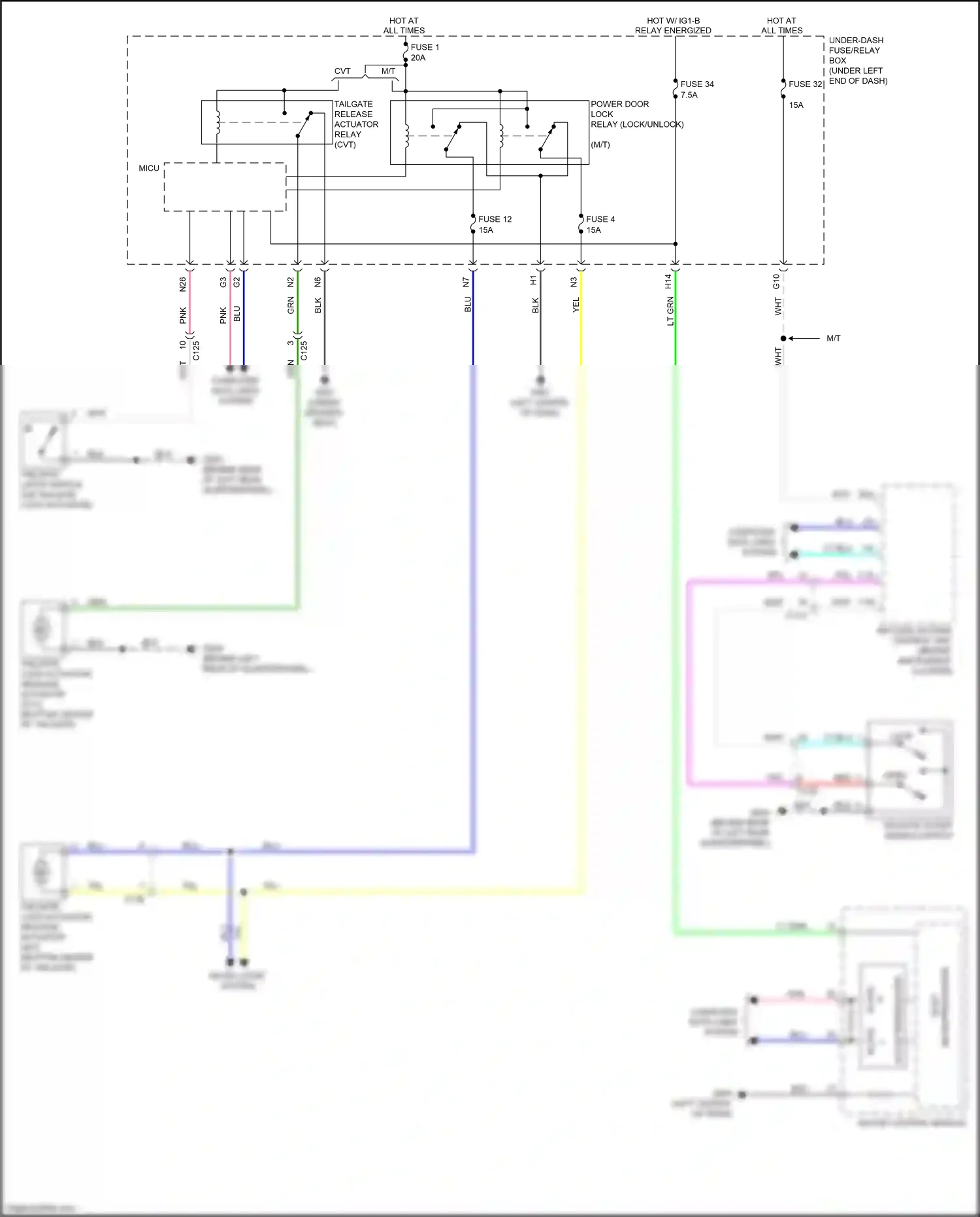 Wiring diagram lt blu for Honda Jazz GK (2015-2017) (48 of 61)
